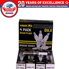 4x spark plugs laser iridium SP-9650 9029 22401-JA01B compatible with Nissan 6B93BC-57