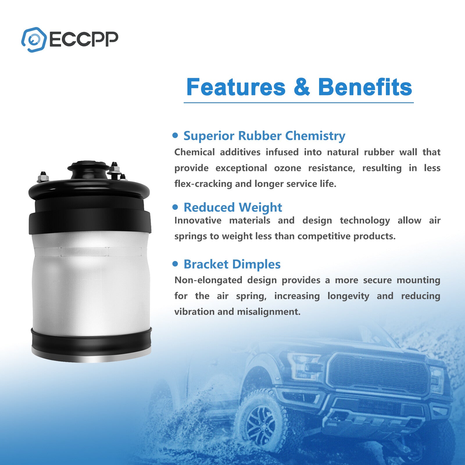 Rear Air Suspension Air Spring Bag For Range Rover Sport, Land Rover LR4 LR3 HSE 6B93BC-57