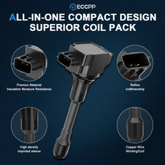 ECCPP 4 Ignition Coils For 2007-2018 Nissan Altima 2.5L 09-14 Nissan Cube 1.8L ECCPP