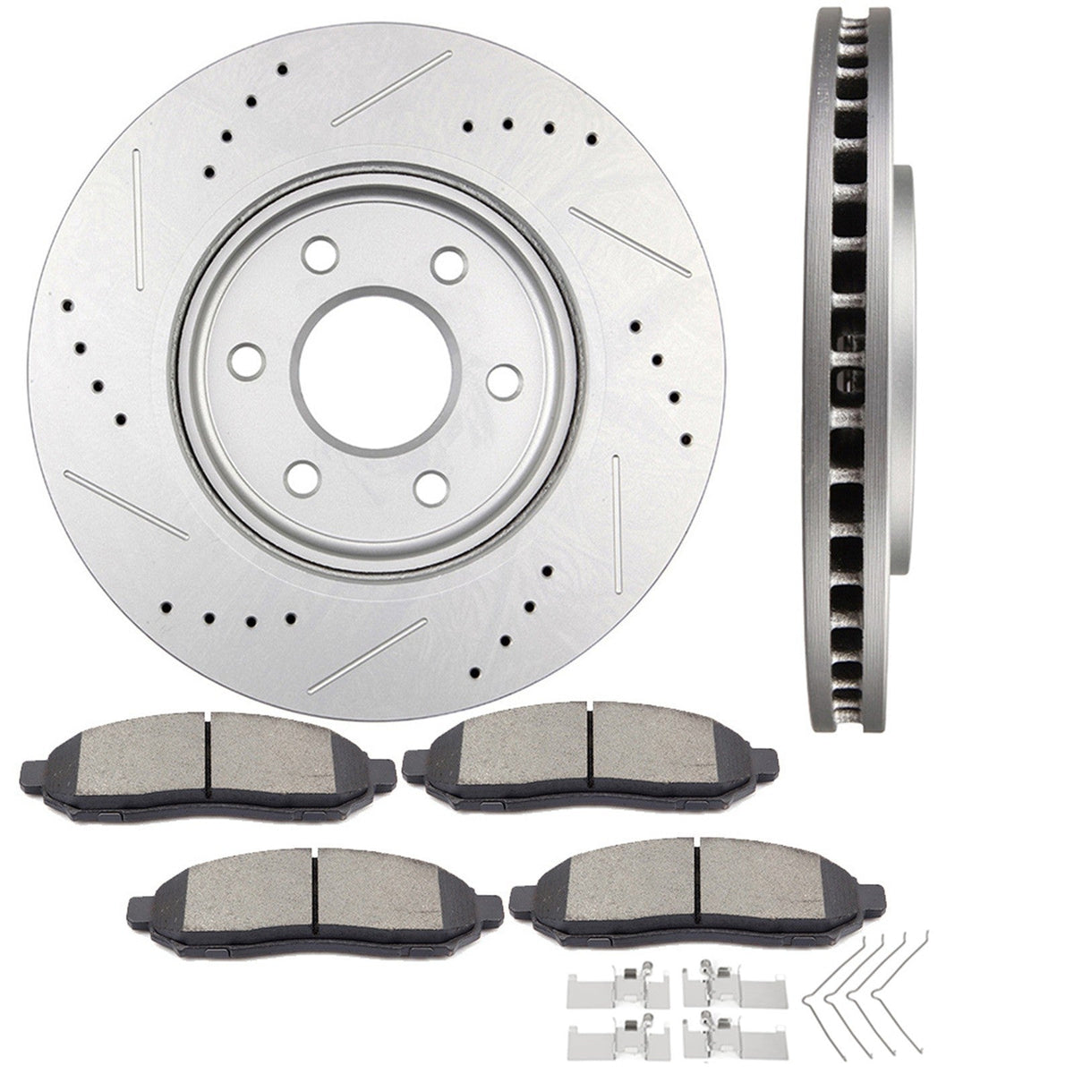 Front Disc Rotors Brake Pads for 05-12 Nissan Frontier Pathfinder Xterra Equator 6B93BC-57