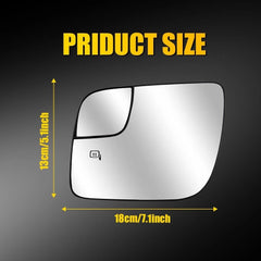 For 2011-2019 Explorer Ford Rear View Mirror Glass Left Driver Side With Heated 6B93BC-57