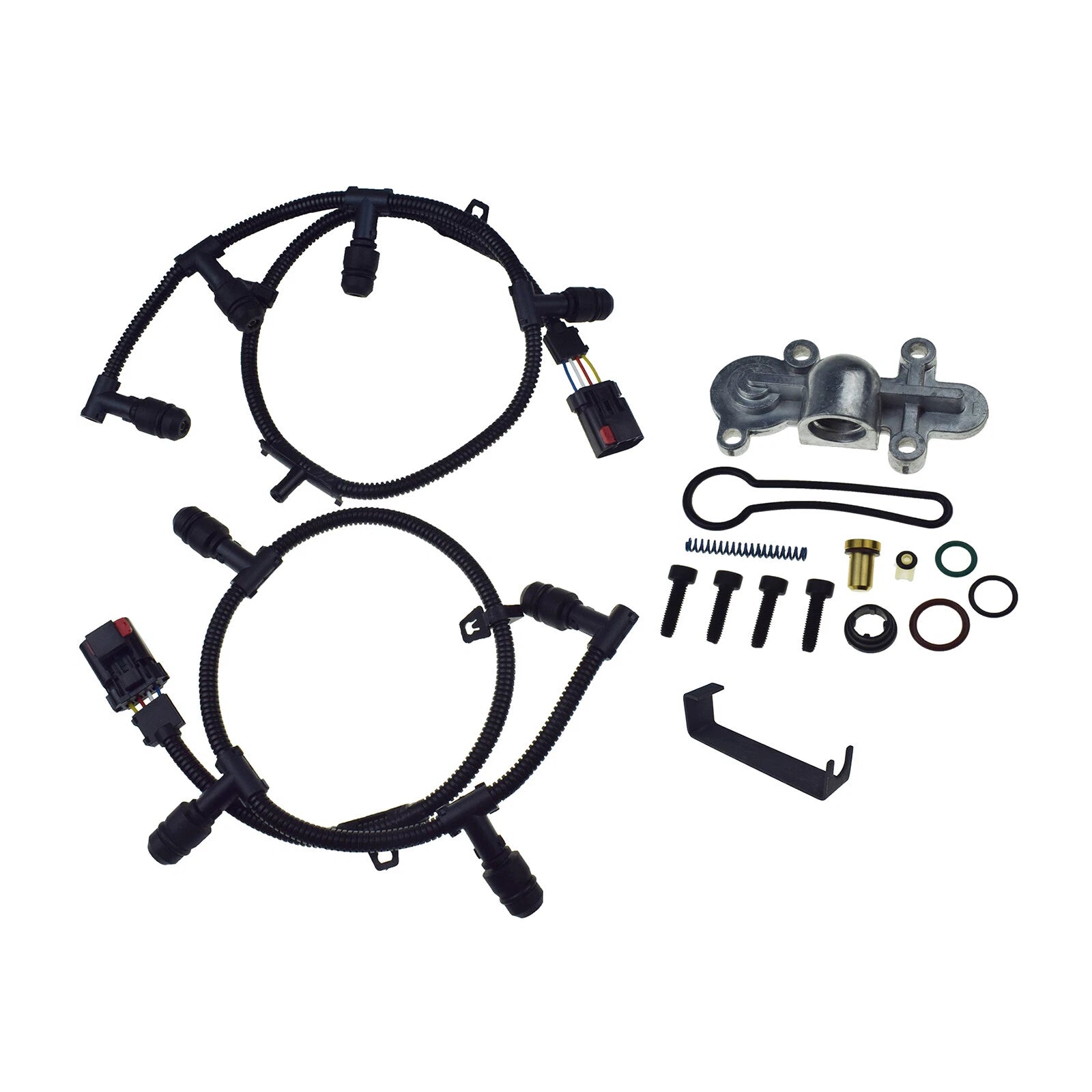 Glow Plug Wire Harnesses + Fuel Pressure Regulator For Ford 6.0L Powerstroke 6B93BC-57