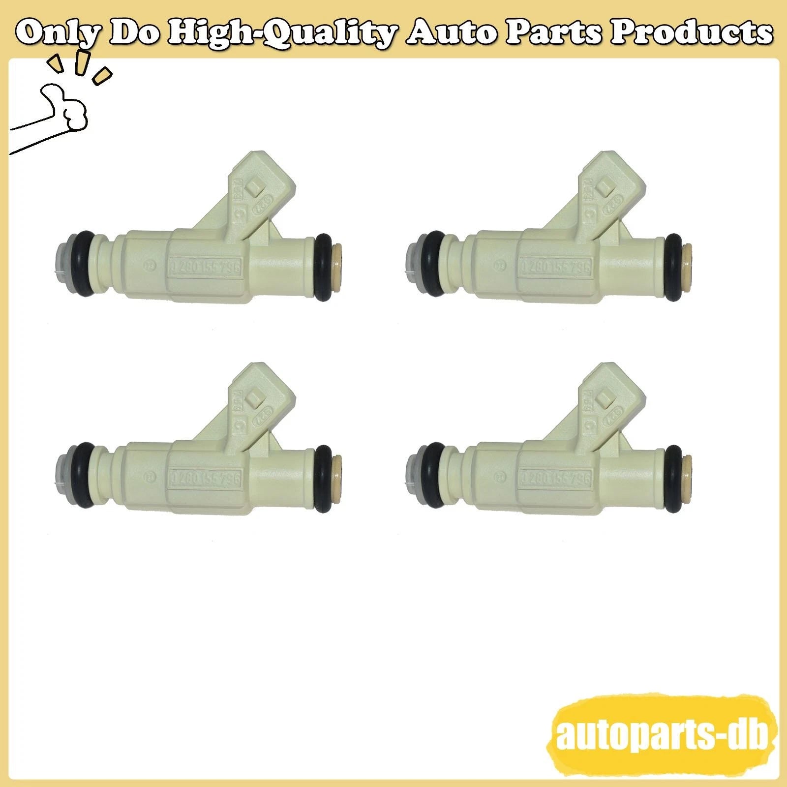 4x Fuel Injectors 280155796 for Ford Escort Mercury Tracer 2.0L 6B93BC-57