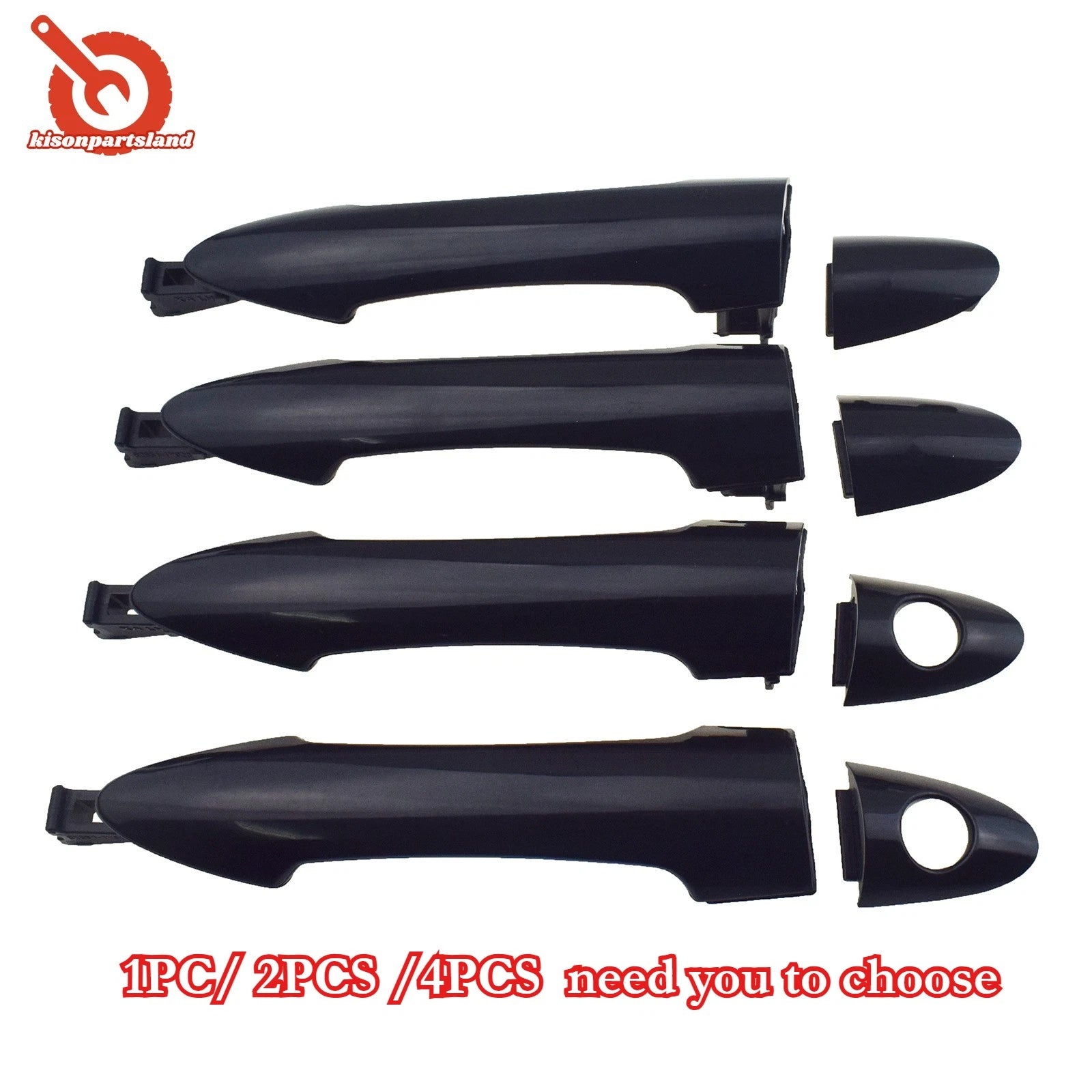 Black Front Rear Left Right Outside Exterior Door Handle for Kia Picanto 11-16 6B93BC-57