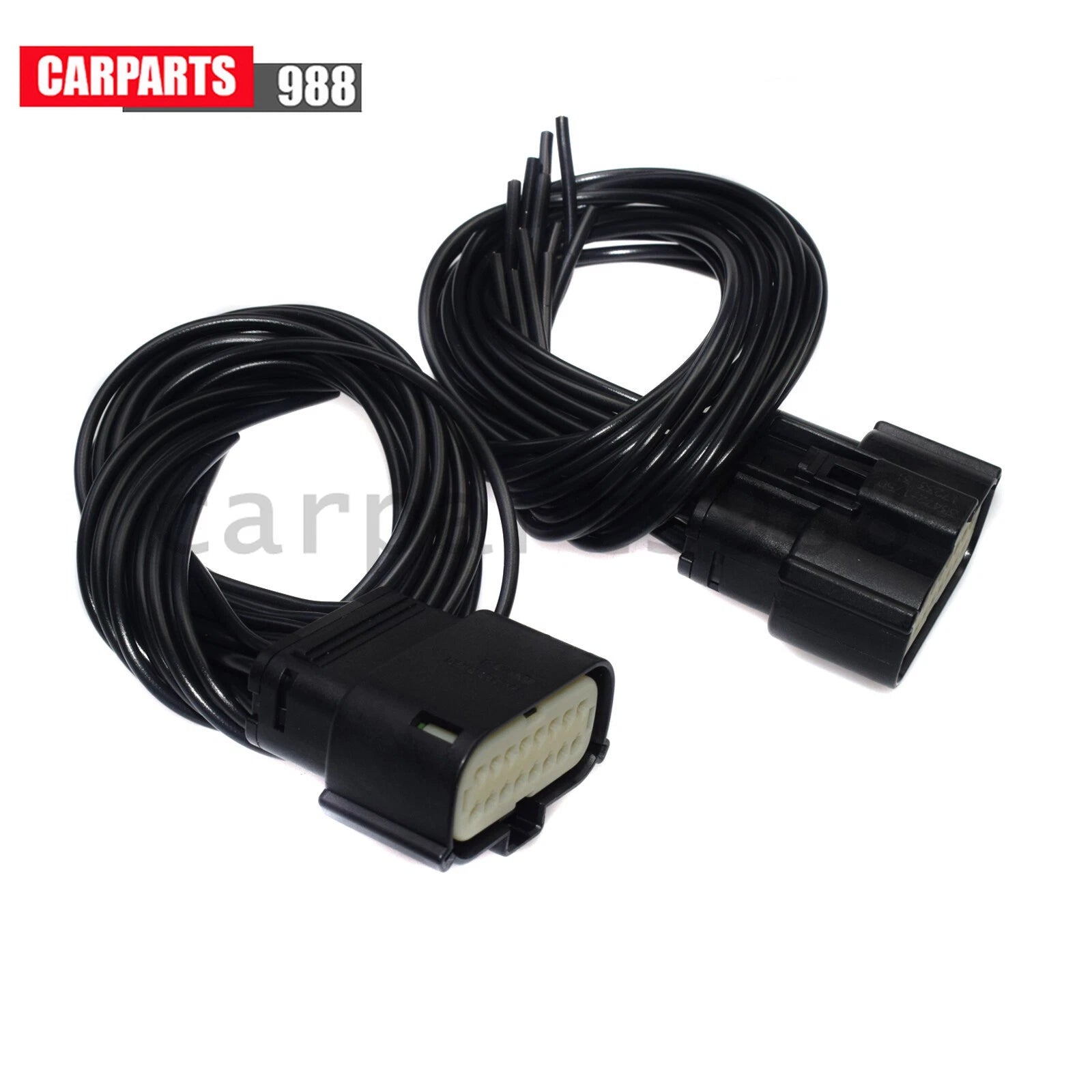 2x Headlight Connector Pigtail For 2014-18 Jeep Grand Cherokee Xenon HID SRT LED 6B93BC-57