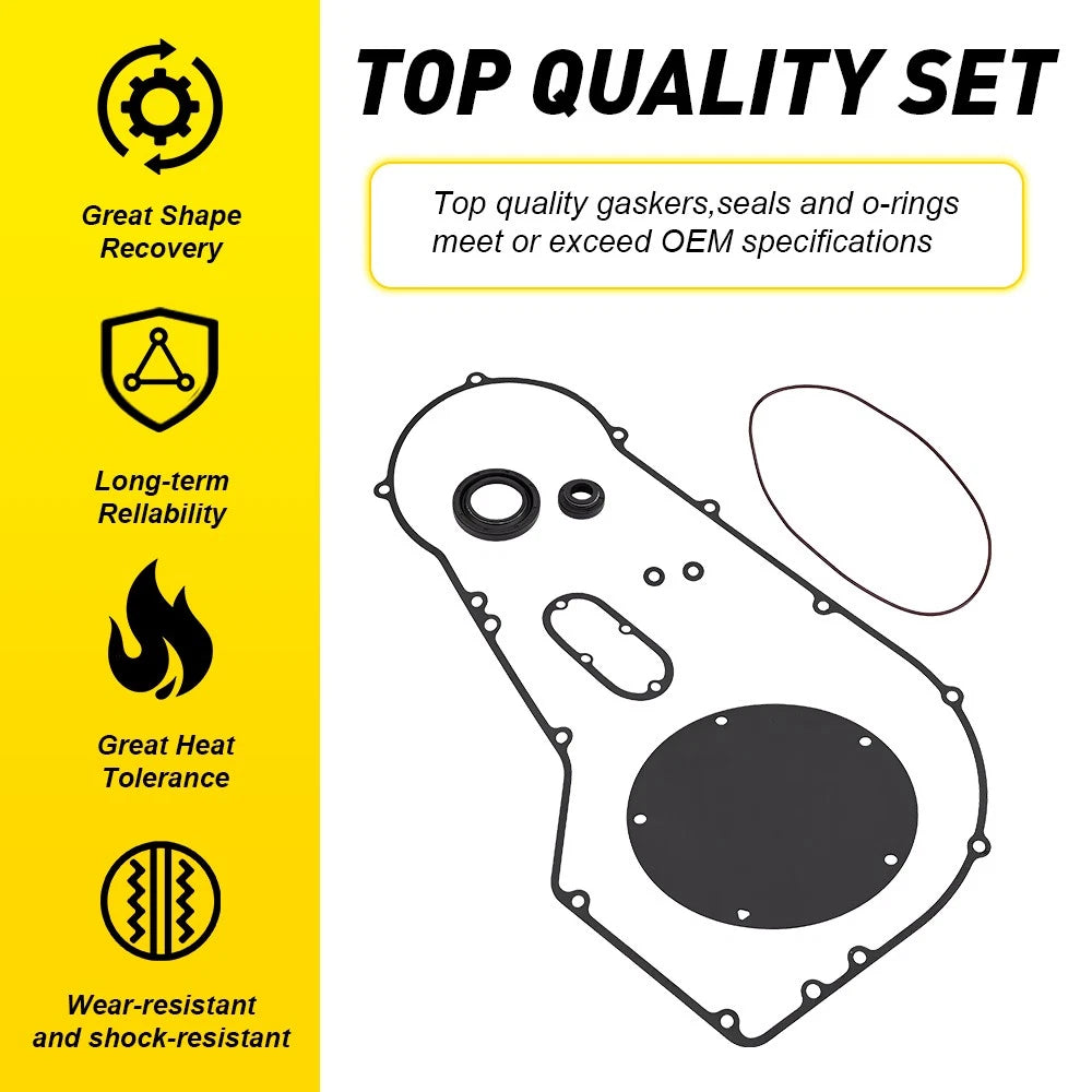 For 1999-2005 Harley Dyna Softail Models Primary Clutch Cover Gasket Seal Kit EA 6B93BC-57