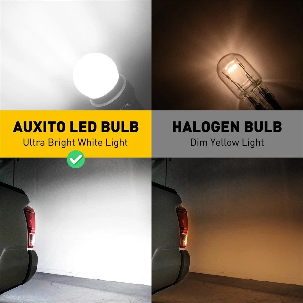 AUXITO 7443 7444 7440 7441 LED Bulb Backup Brake Light White Super Bright 2US6T AUXITO