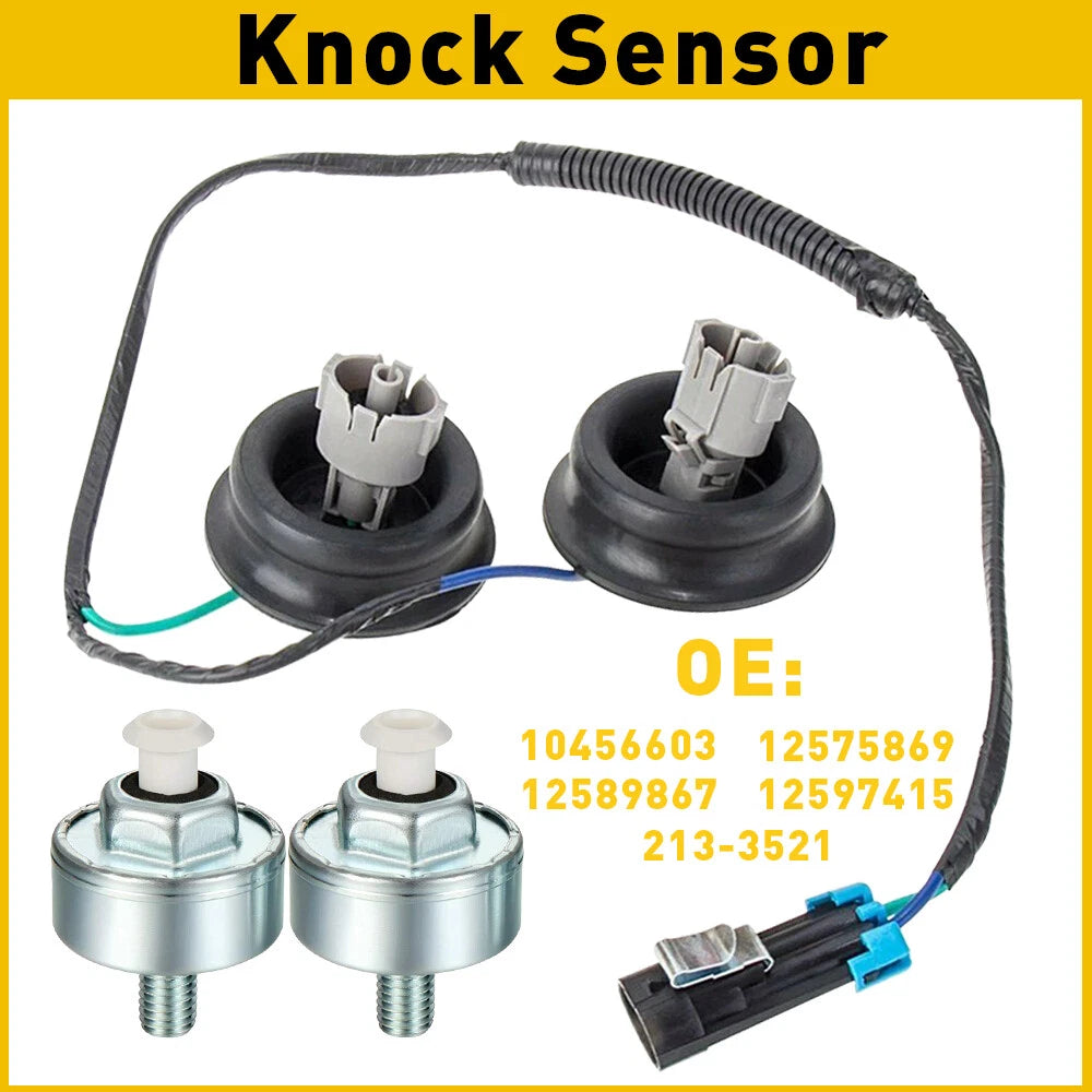 Knock Sensor w/Harness for Chevy GMC 1500 2500 4.8/5.3/6.0L 2002 2003-2007 EOA 6B93BC-57