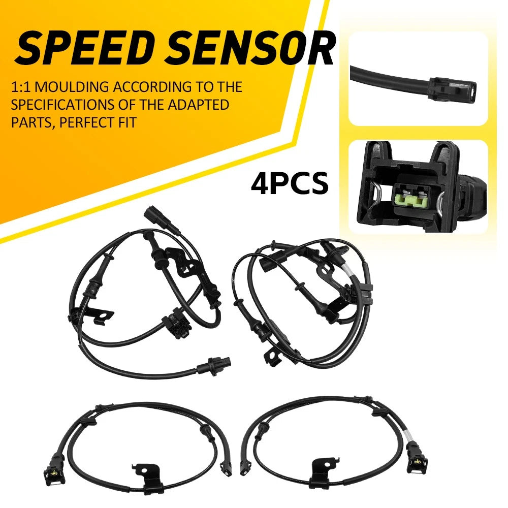 4X ABS Wheel Speed Sensors Front Rear Right Left Fits Kia Soul 2014 2015-2019 EA 6B93BC-57