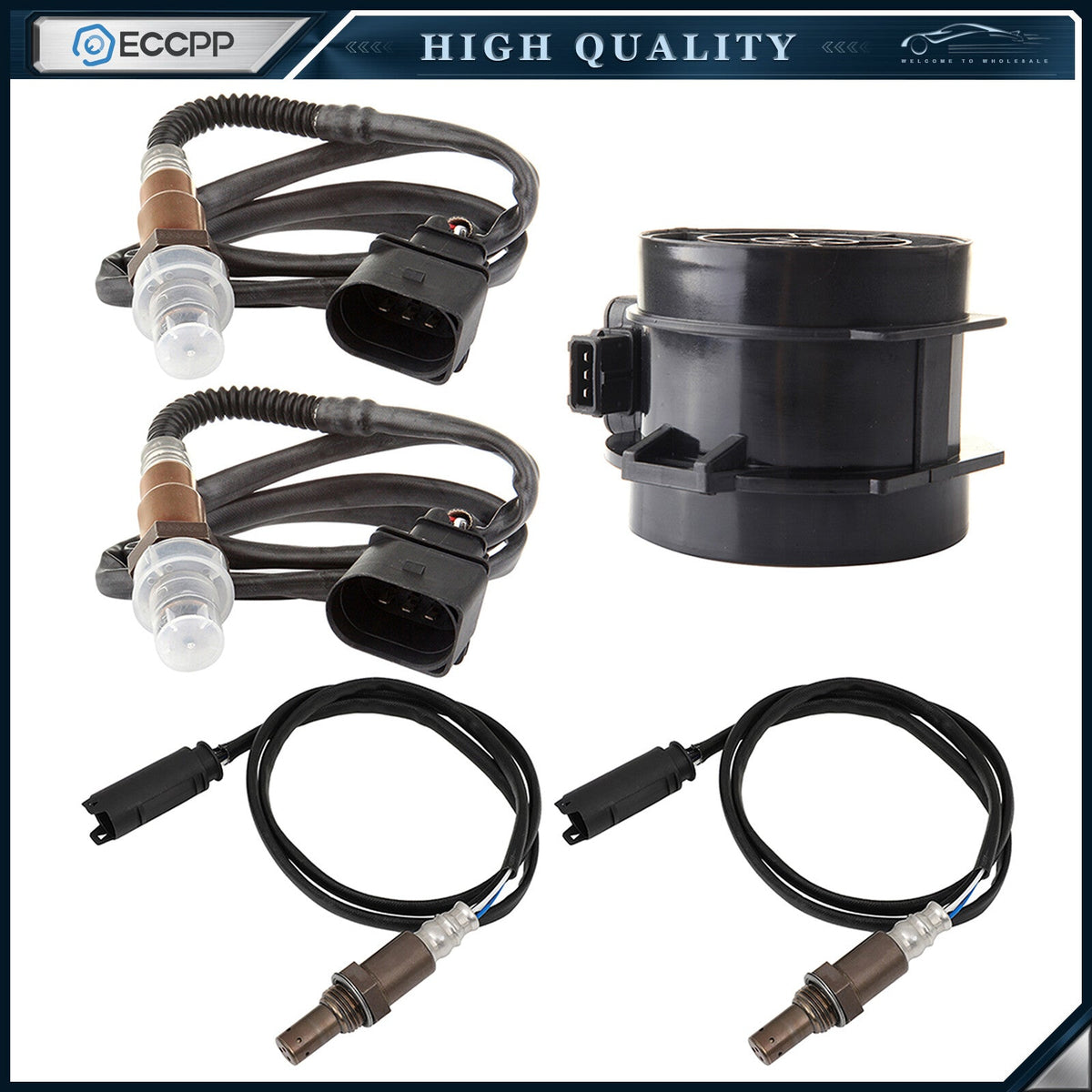 4X Oxygen o2 02 Sensor and Mass Airflow Sensor for BMW 330Ci 330xi 330i 3.0L 6B93BC-57