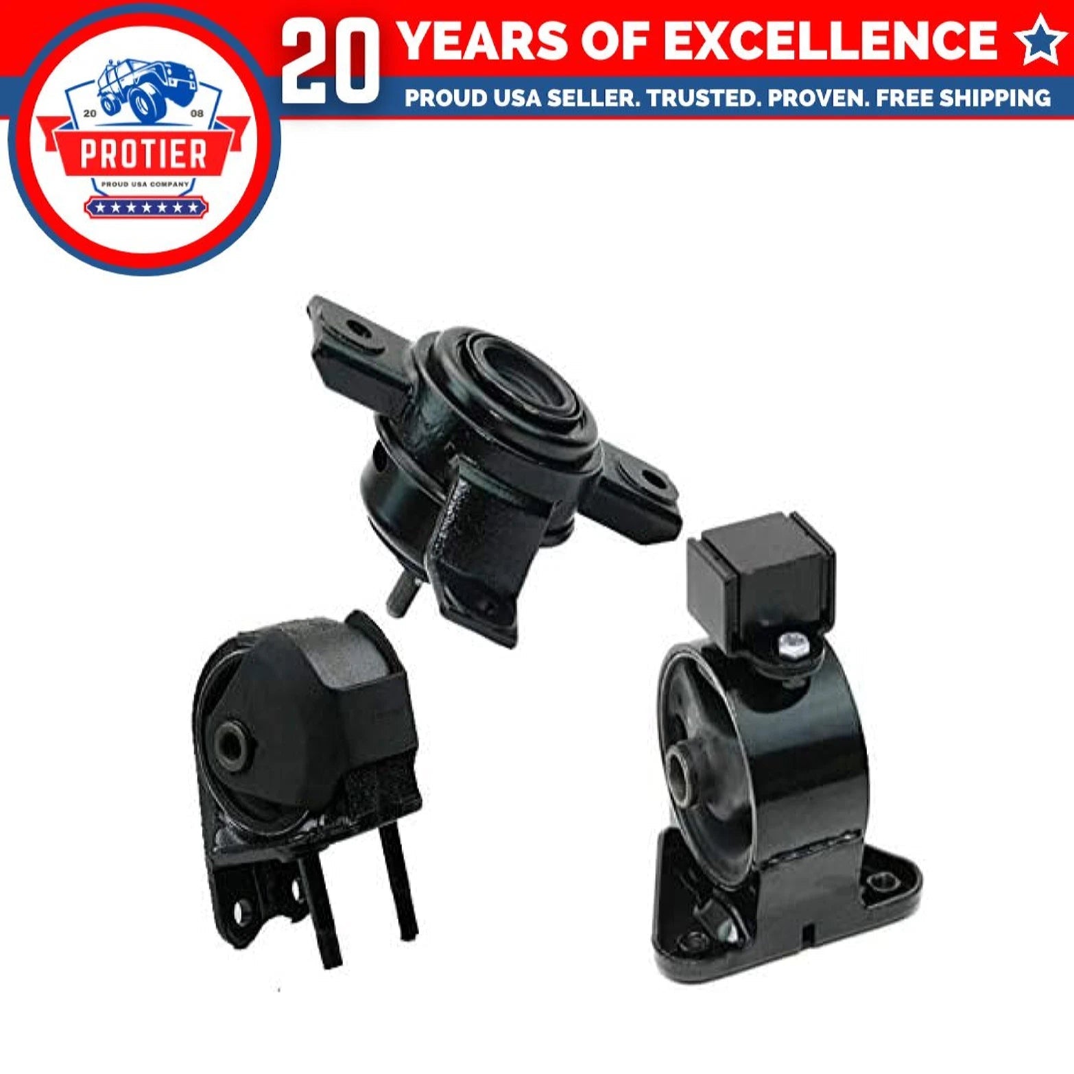 Fits 2010-2012 Hyundai Santa Fe 2.4L Engine Motor & Trans Mount Set 3pcs : 6B93BC-57
