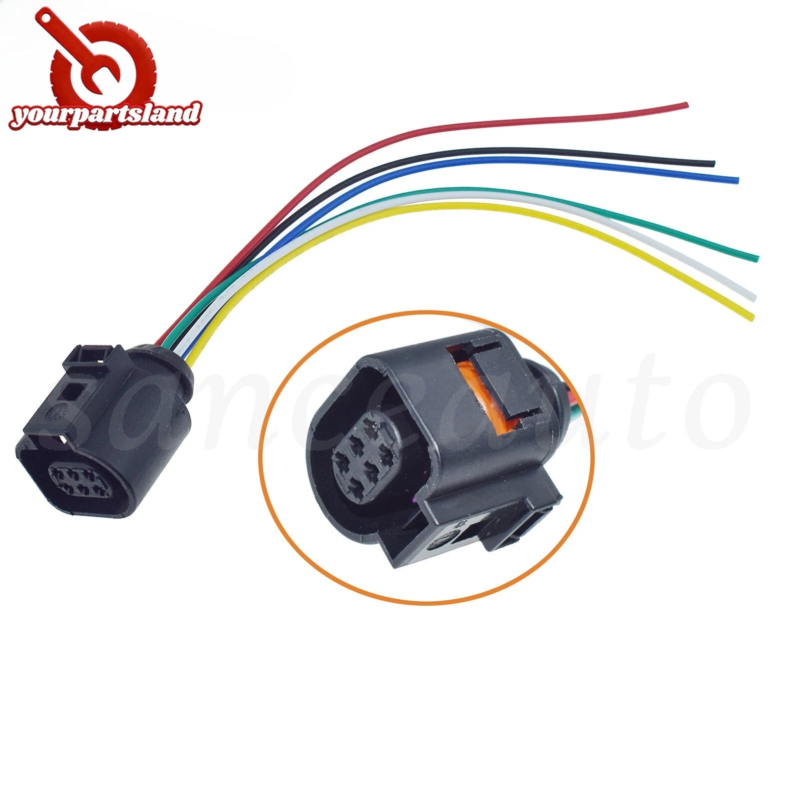 6 Pin Throttle Body Connector 1J0 973713 For Audi TT VW Jetta Golf MK4 Beetle 6B93BC-57