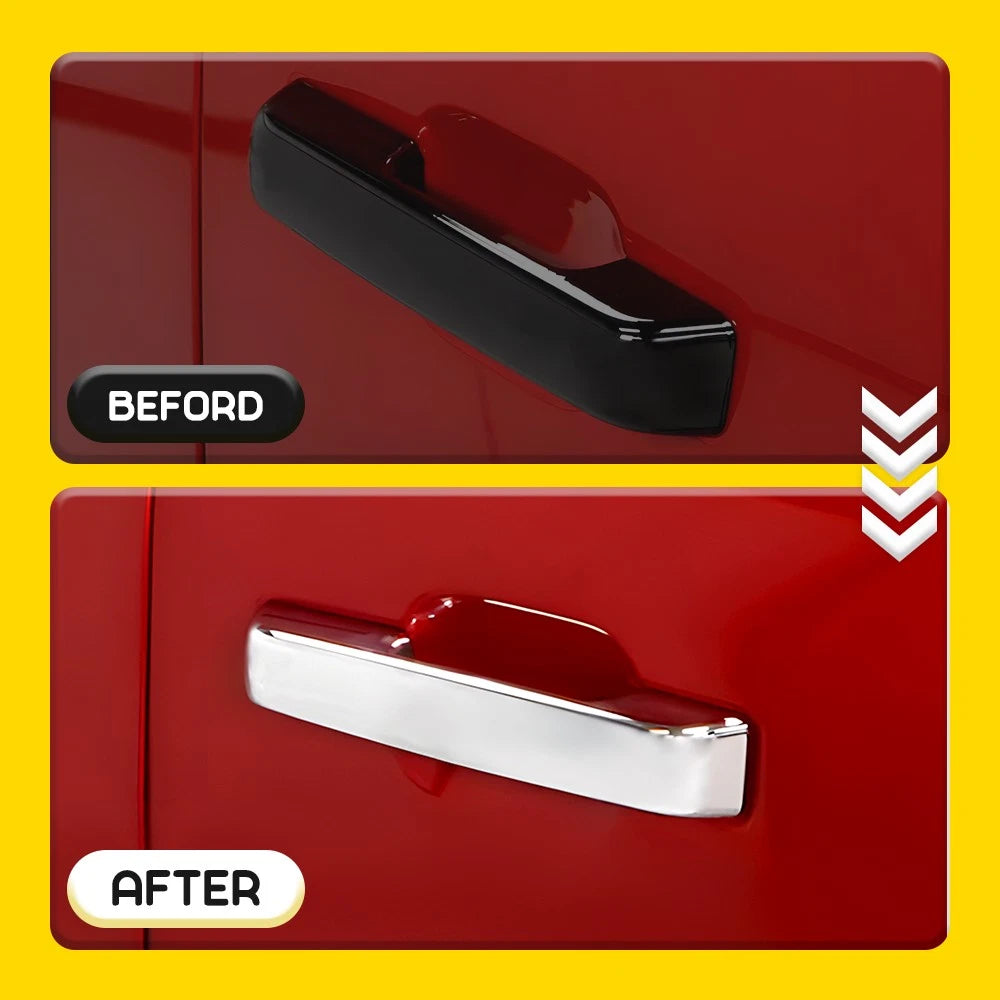 For 2023-2024 Ford F250/F350/F450 Super Duty Door Handle Covers No Smart Key EOA 6B93BC-57