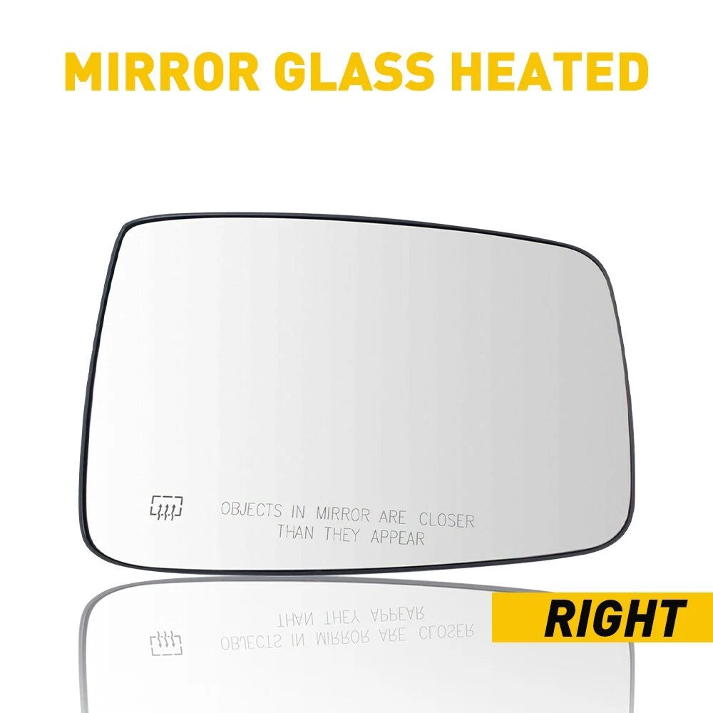Mirror Glass Power Heated RH Passenger Side for 10-2019 Dodge Ram 1500 2500 6B93BC-57