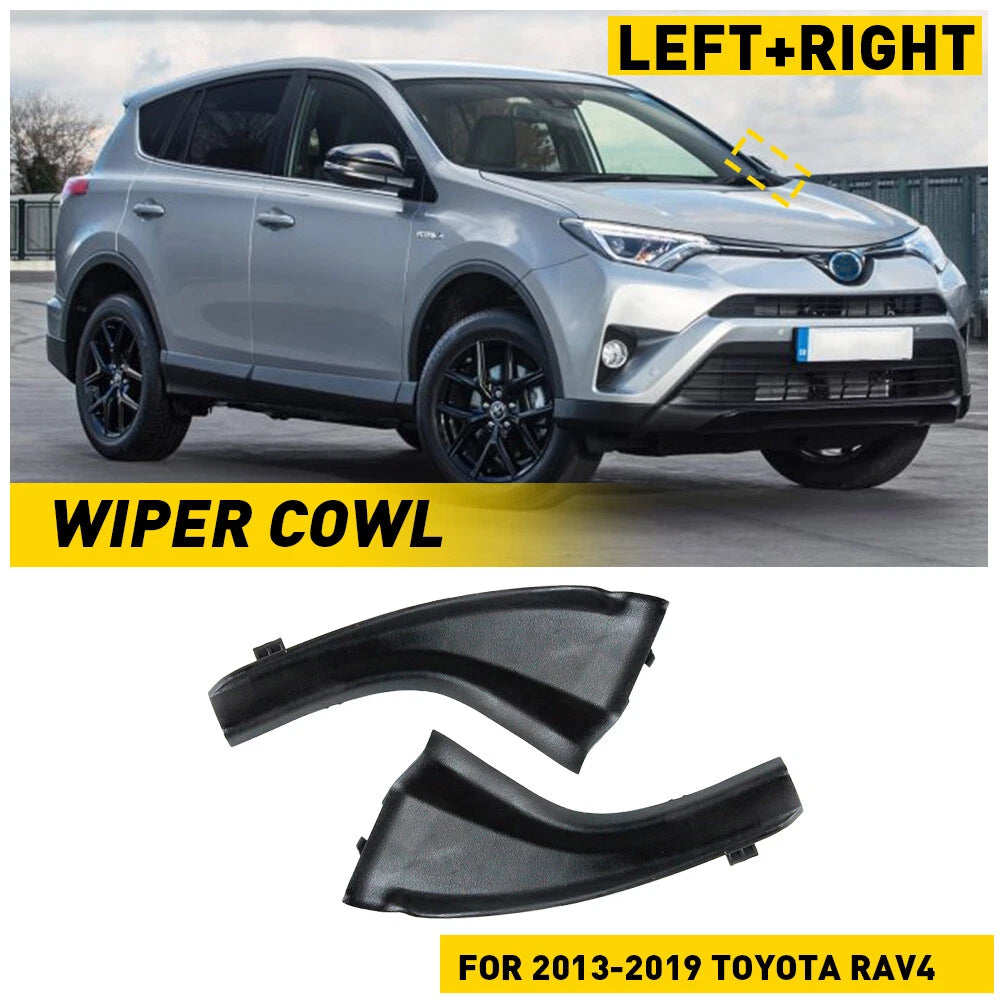 2x Fender to Cowl Hood Side Seal Left Right & 53867-0R030 For Toyota Rav4 13-19 6B93BC-57
