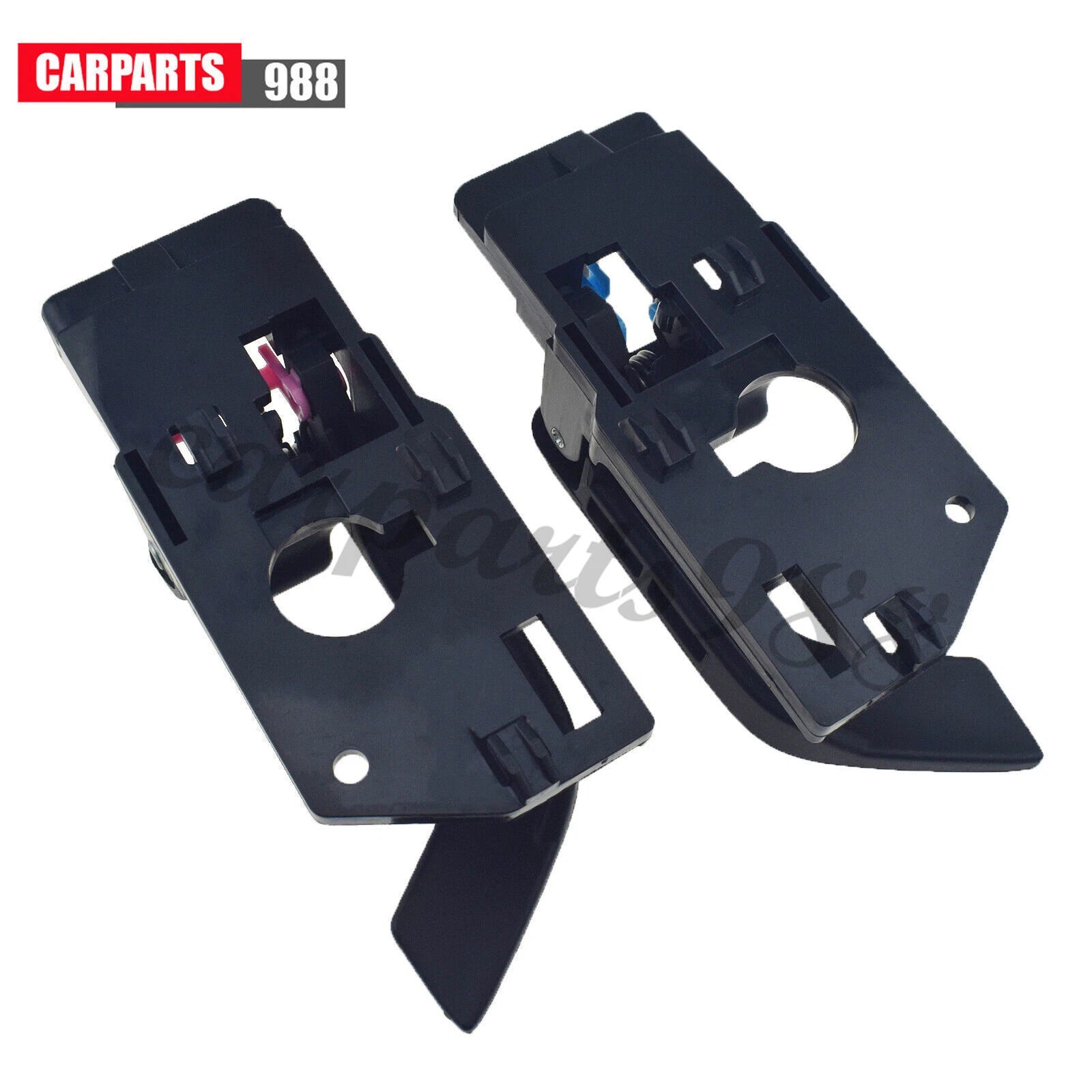 Pair Left Right Black Inside Door Handle + Bezel for 2003-2008 Hyundai Tiburon 6B93BC-57