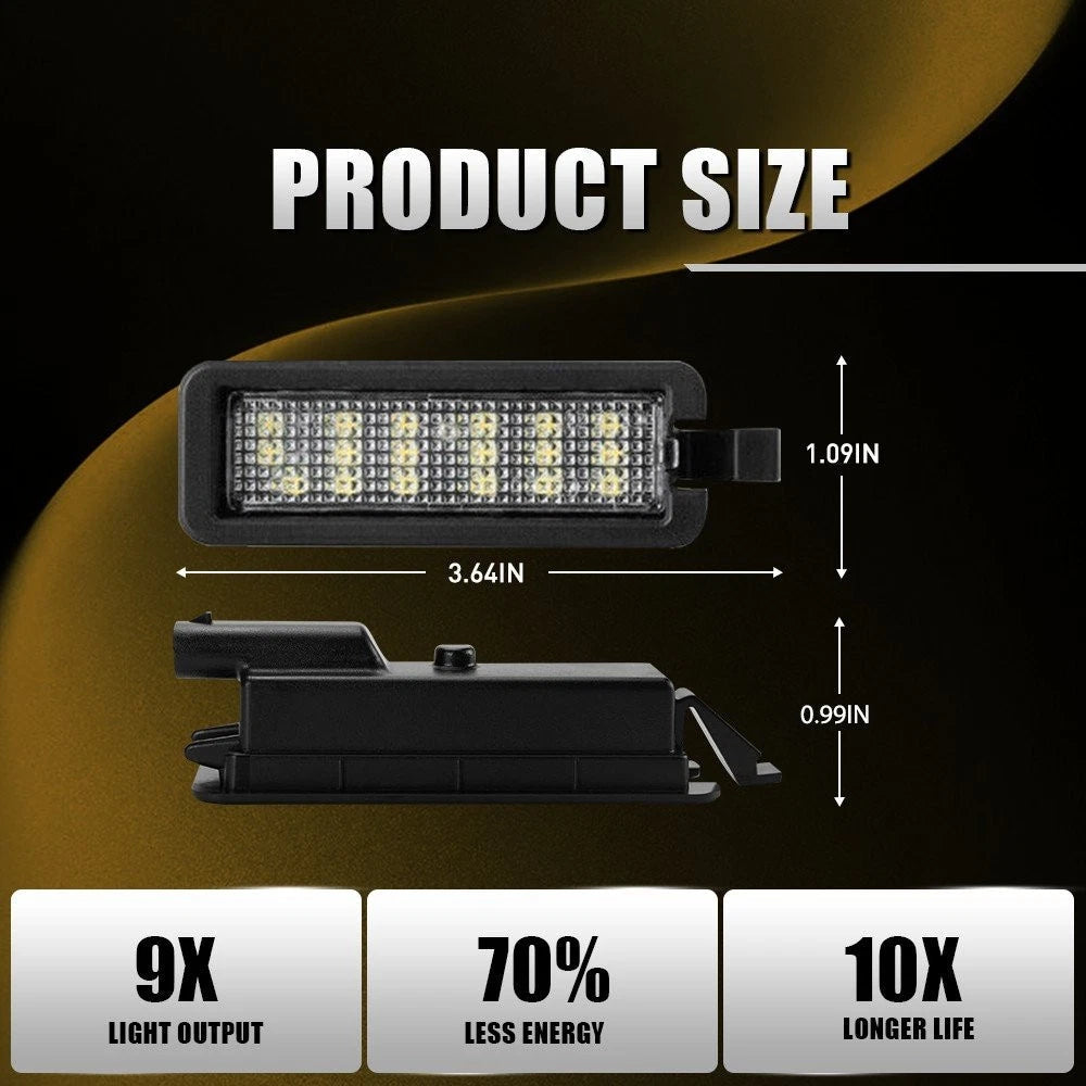 4X LED License Plate Light Rear Bumper Lamp White For 2017-2022 Jeep Compass EOA 6B93BC-57