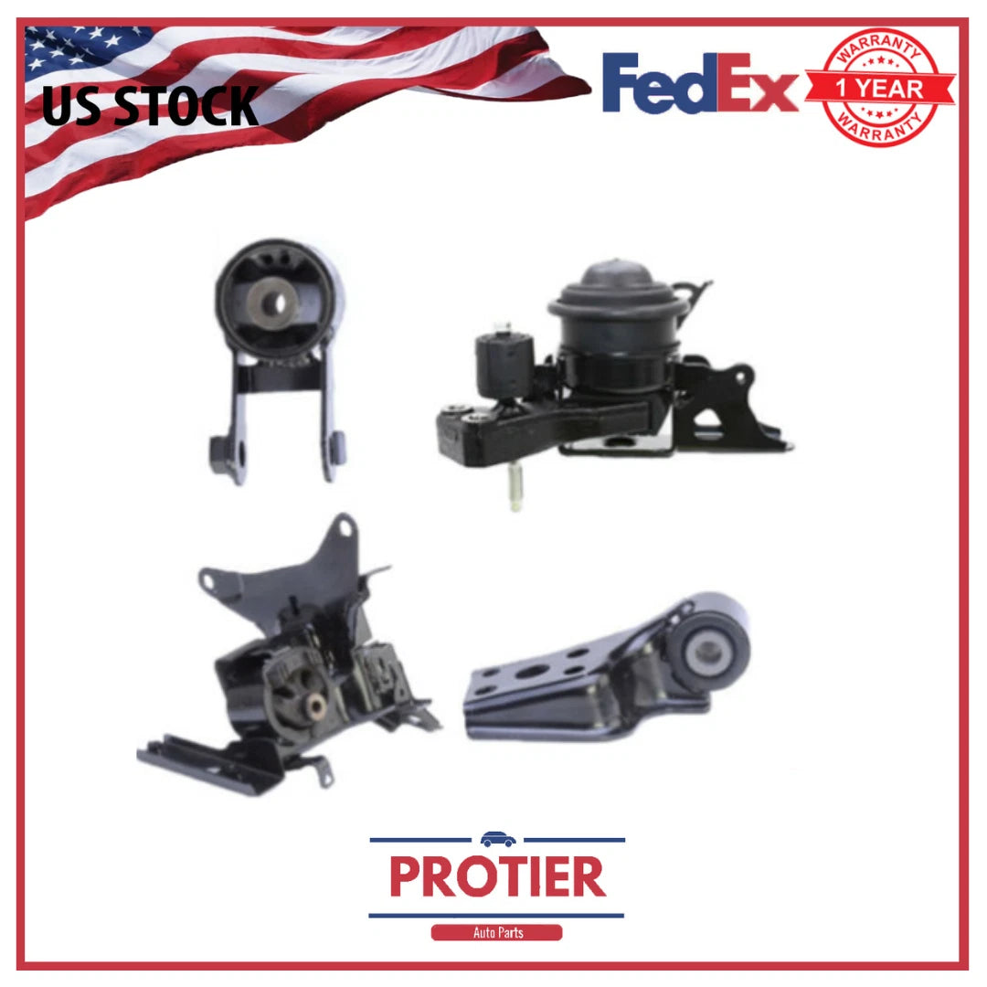 Motor & Torque Strut & Trans Mount 4PCS Set Fit 2012-2019 Toyota Prius C 1.5L-L4 6B93BC-57