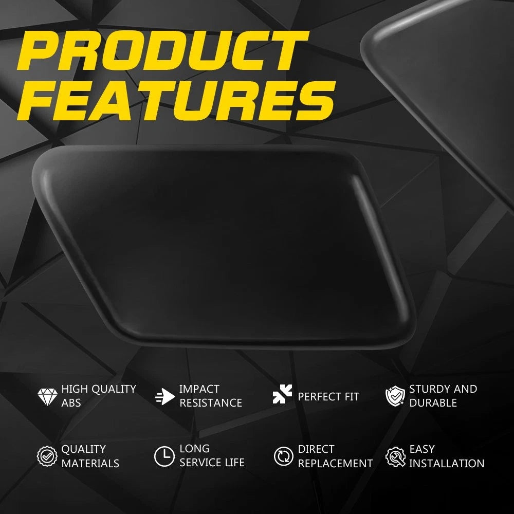For Volvo S60 2005-2009 Black Pair Front Headlight Washer Jet Spray Cover Cap EA 6B93BC-57