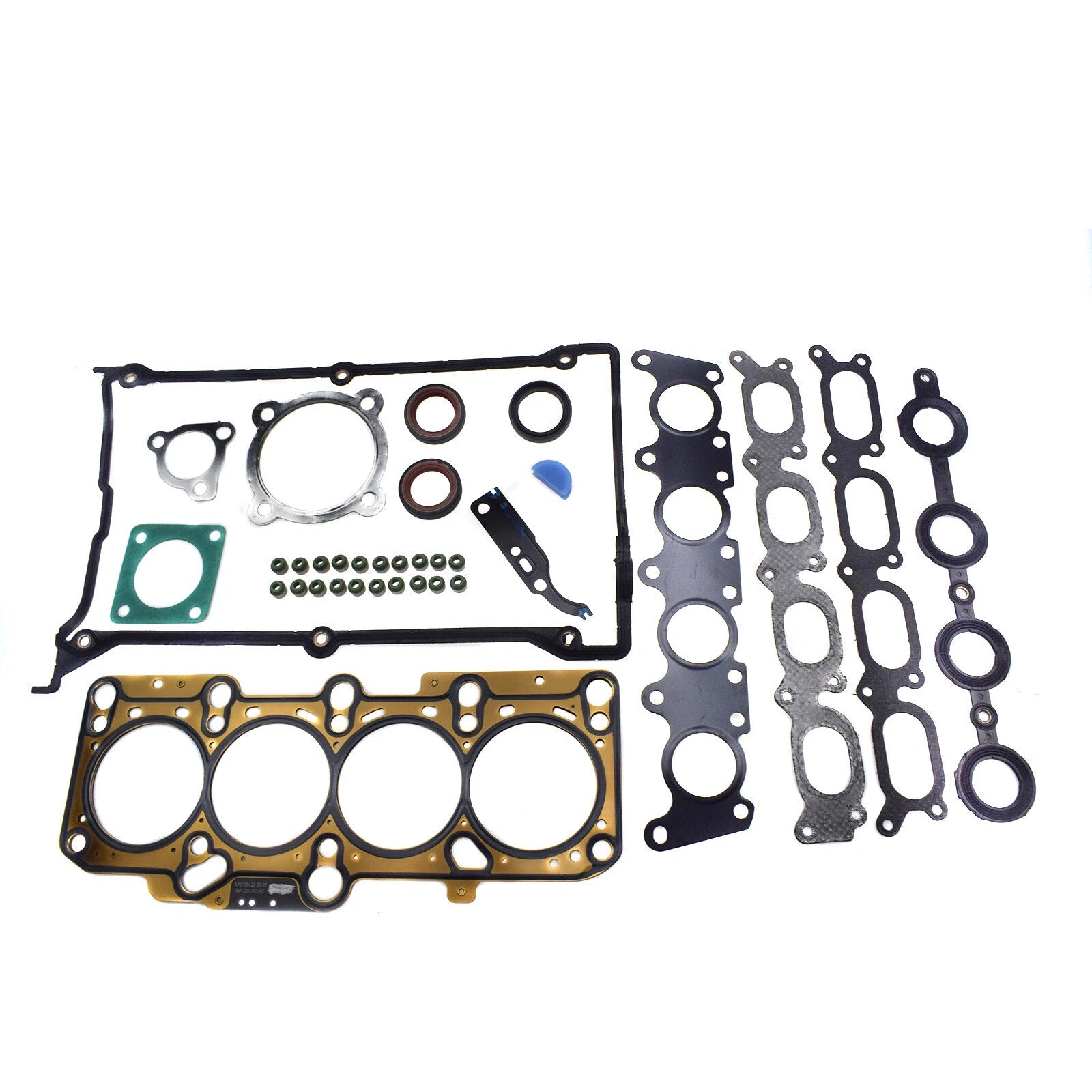 For Audi VW 1.8T Turbo Engine Cylinder Head Gasket Set w/ Turbocharger 058198012 6B93BC-57