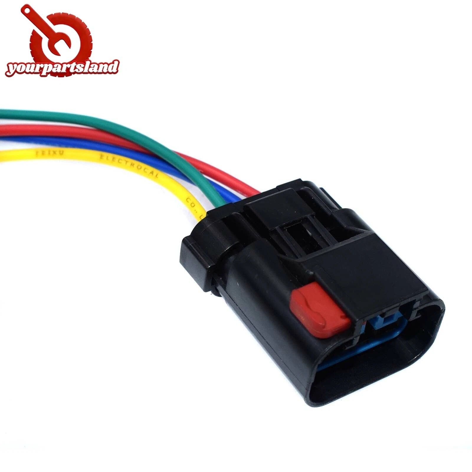 Radiator Coolant Fan Relay 4-Way Connector Wire Pigtail For Chrysler Dodge Jeep 6B93BC-57