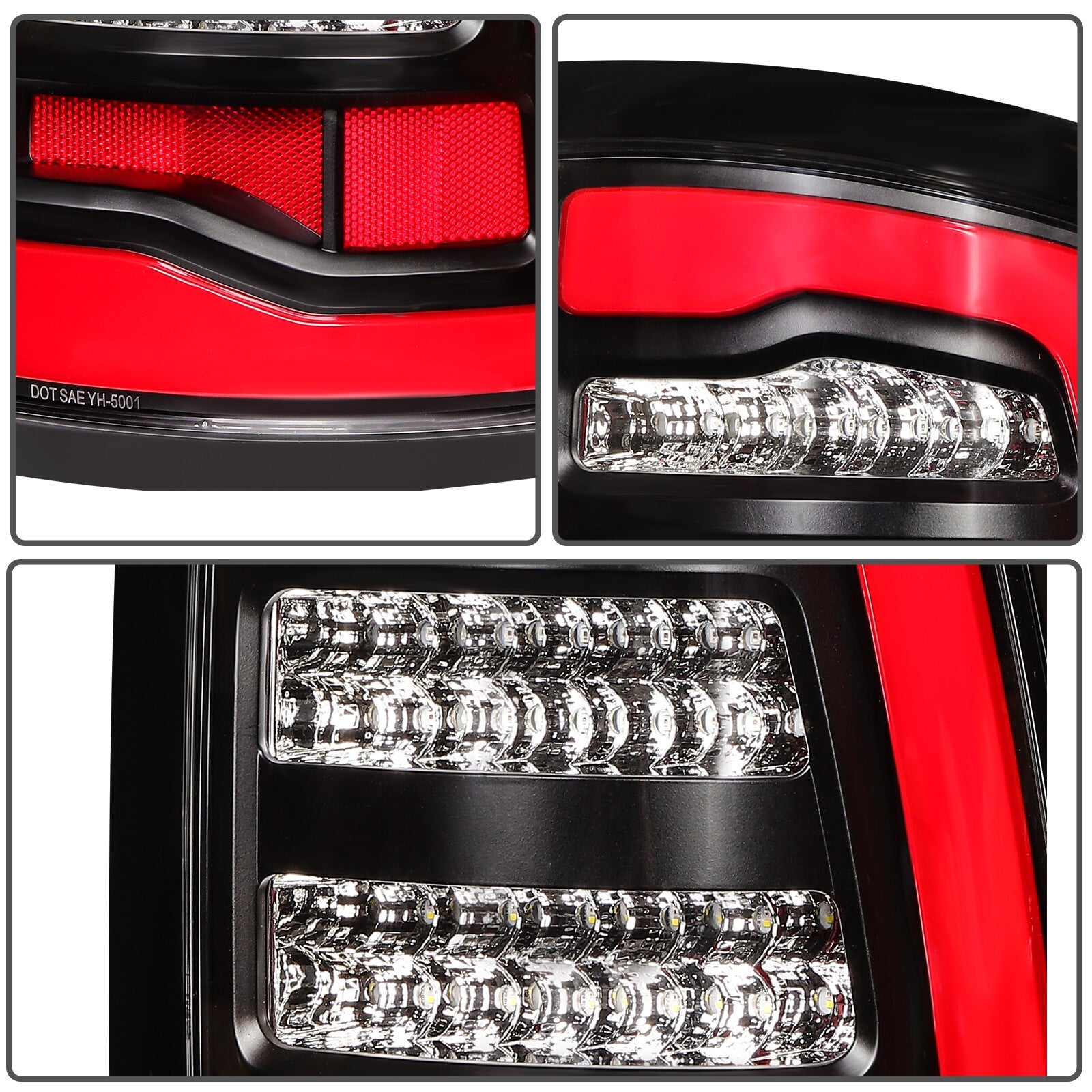 Left+Right Full LED Taillights Assembly For 2009-2018 Dodge Ram 1500 2500 3500 6B93BC-57