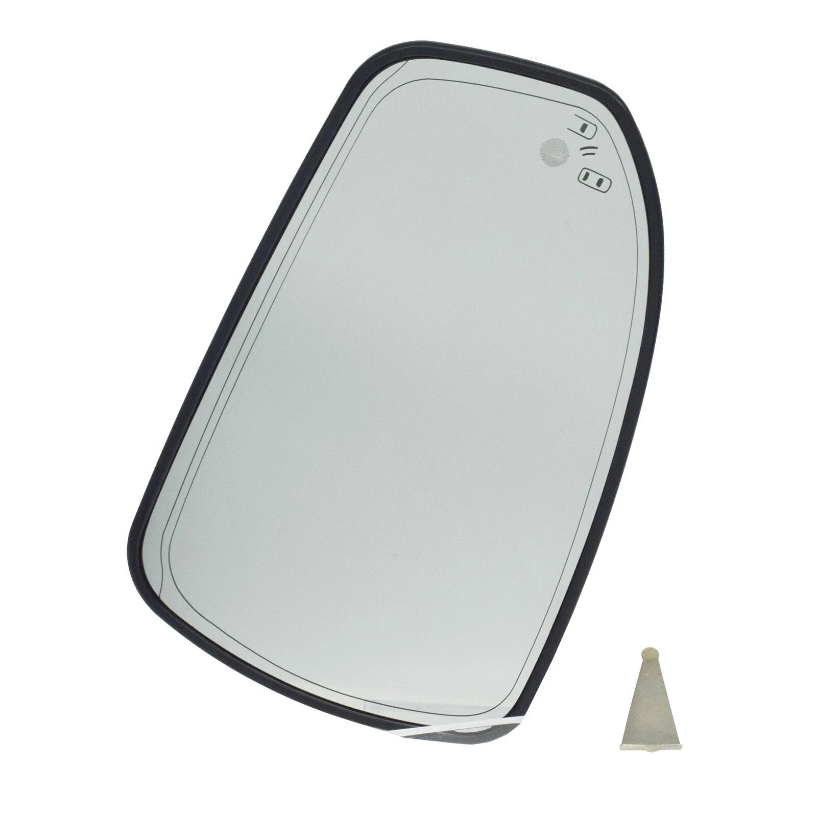 Left Heated Side View Mirror Glass W/ Blind Spot Monitor For Ford Fusion 2013-20 6B93BC-57