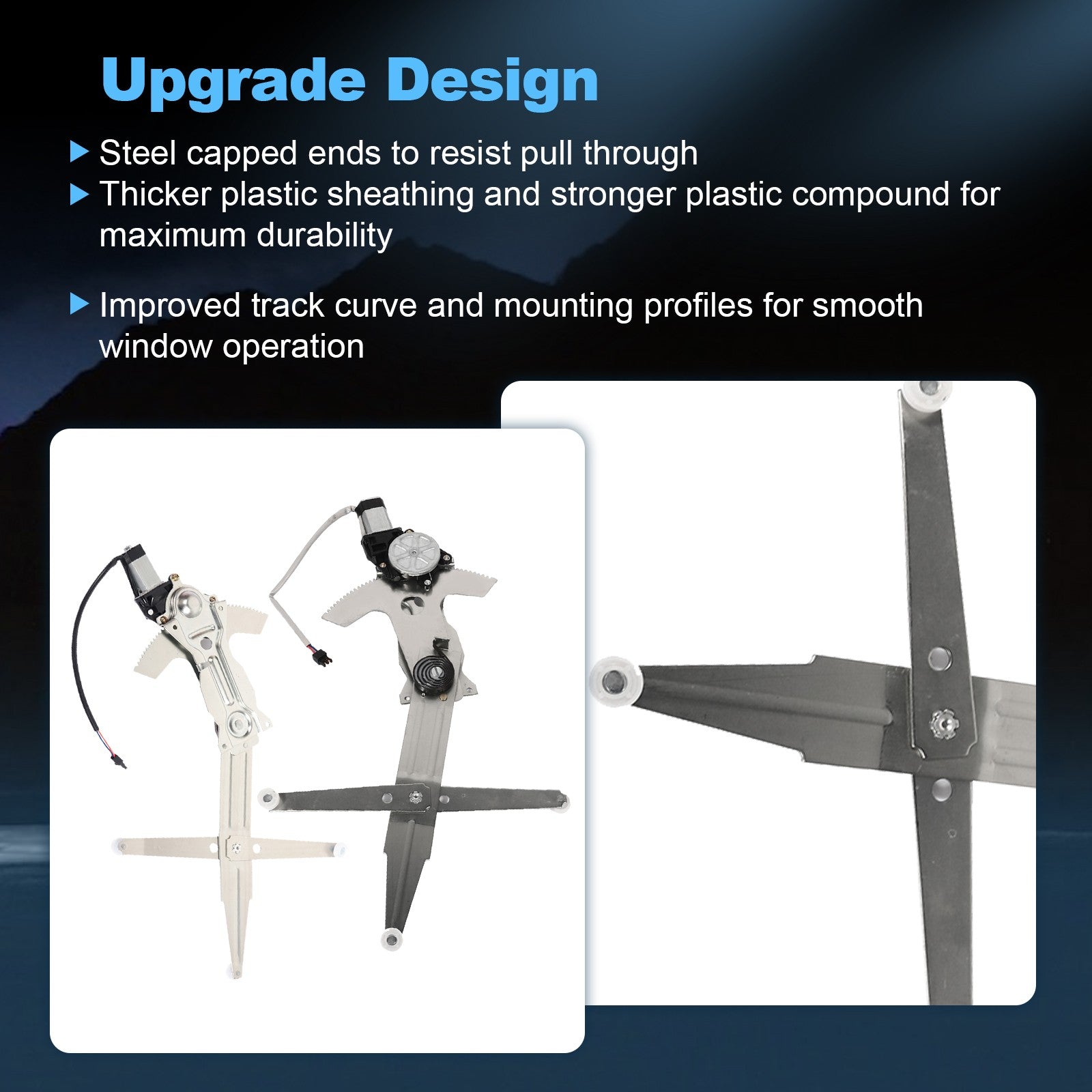 For 93-02 Chevy Camaro Pair Front LH RH Window Regulator & Motor 6B93BC-57