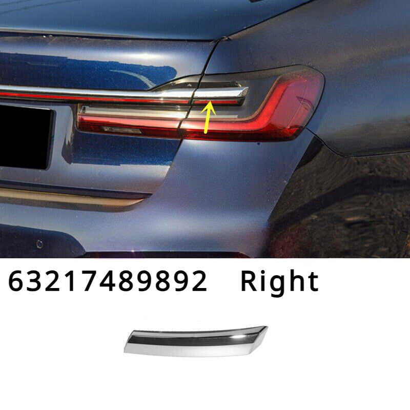 1 Pc Right Side Tail Brake Light Trim Strip Chrome For BMW G12 7-Series 2020-22,