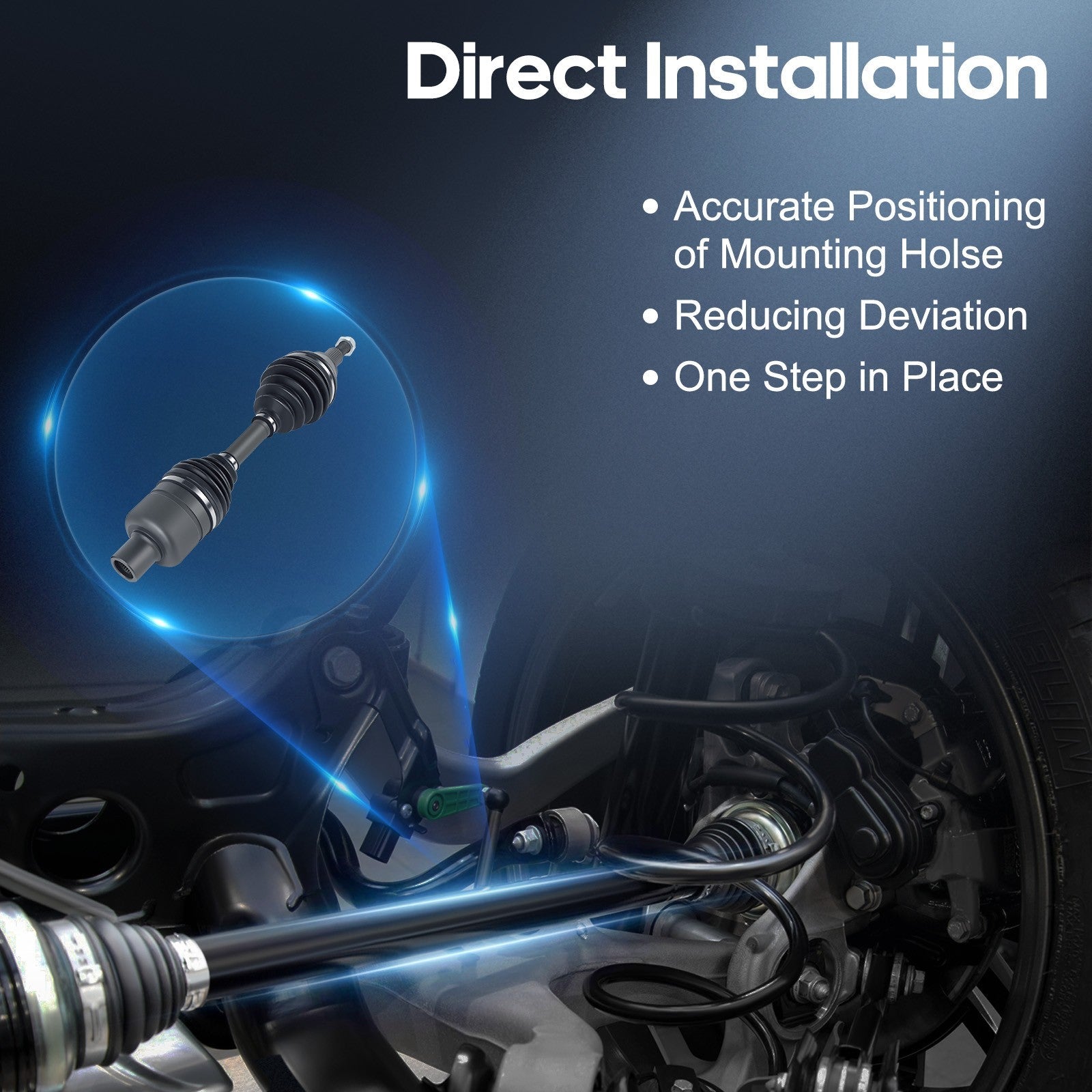 For Ram 1500 Classic 2019-2020 All Engine Pickup Front Left or Right 4WD CV Axle 6B93BC-57