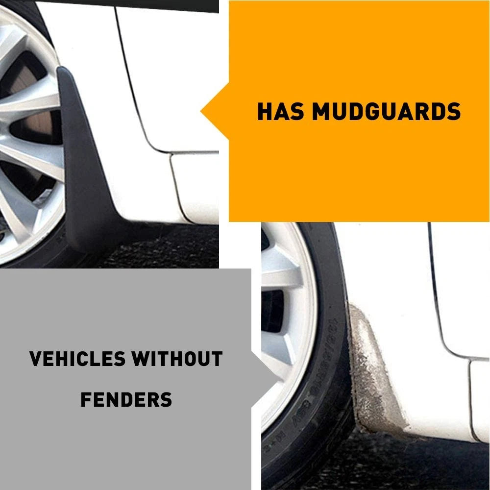 4PCS Universal Car solid Wearing Mud Flaps Splash Guards Front Rear Fender 6B93BC-57