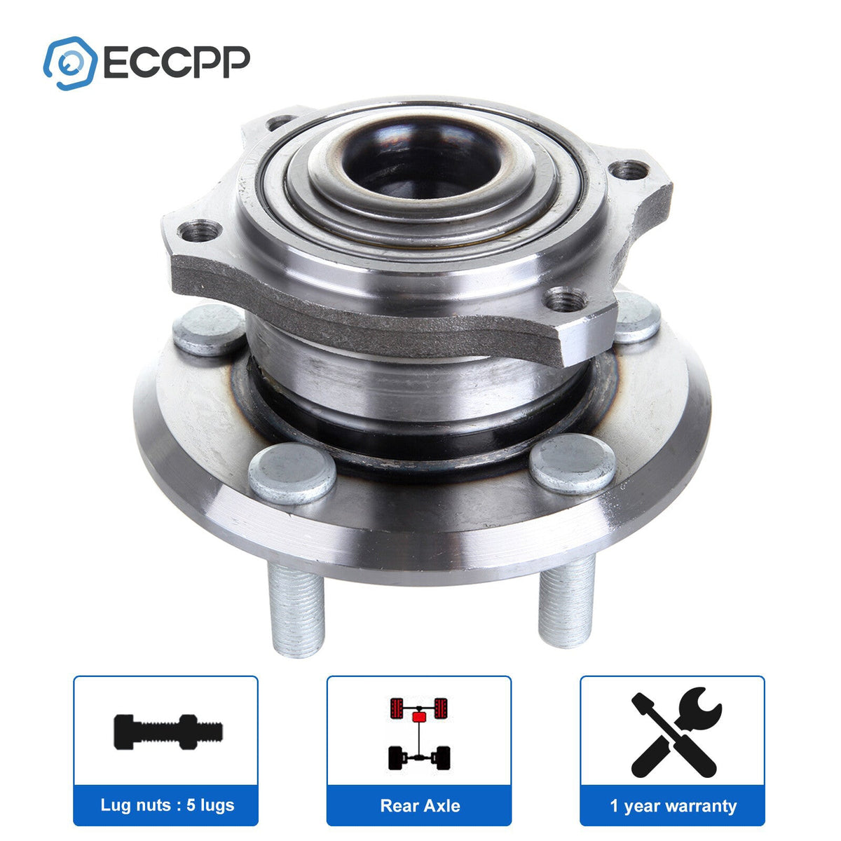 1P Wheel Hub Bearing Assembly Rear For Chrysler 300 Dodge Charger Magnum Non-ABS 6B93BC-57