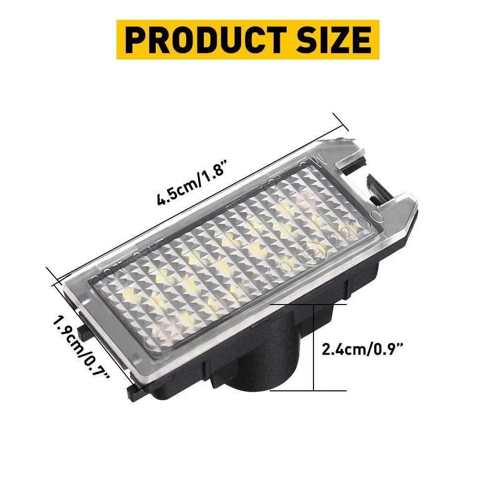 For 2014-up Jeep Grand Cherokee White Full LED License Plate Lights Lamps OE EOA 6B93BC-57