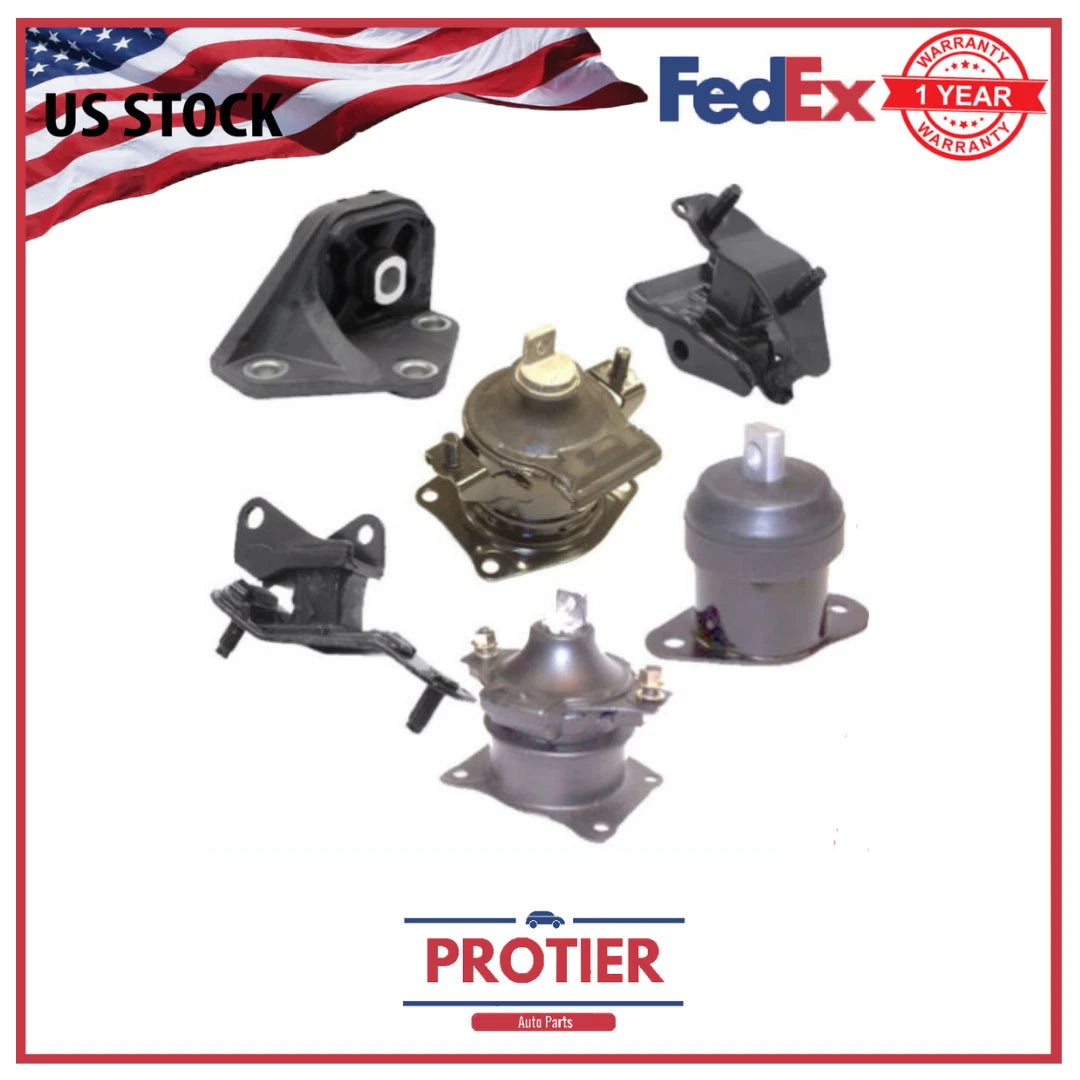 Engine Motor & Trans Mount Set 6PCS Fit 2003-2007 Honda Accord 2.4L Auto Trans 6B93BC-57