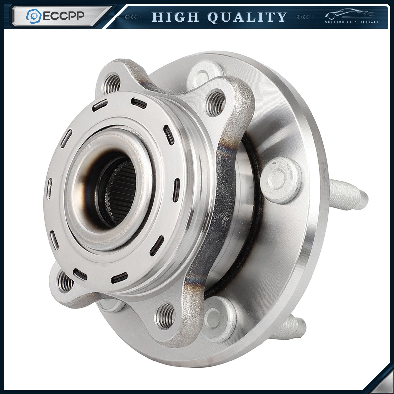 1Pc Wheel Hub Bearing Assembly Front For 2005-2007 Ford Five Hundred Freestyle 6B93BC-57