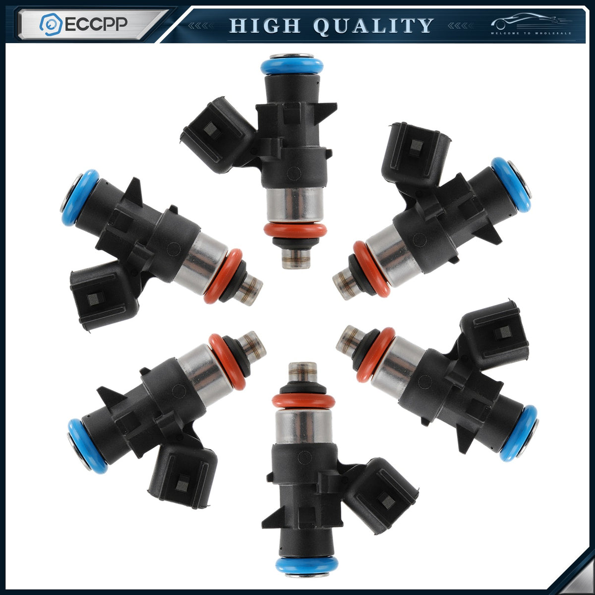 6X Fuel Injectors for Dodge Durango Ram 1500 Chrysler Voyager Jeep Wrangler 3.6L