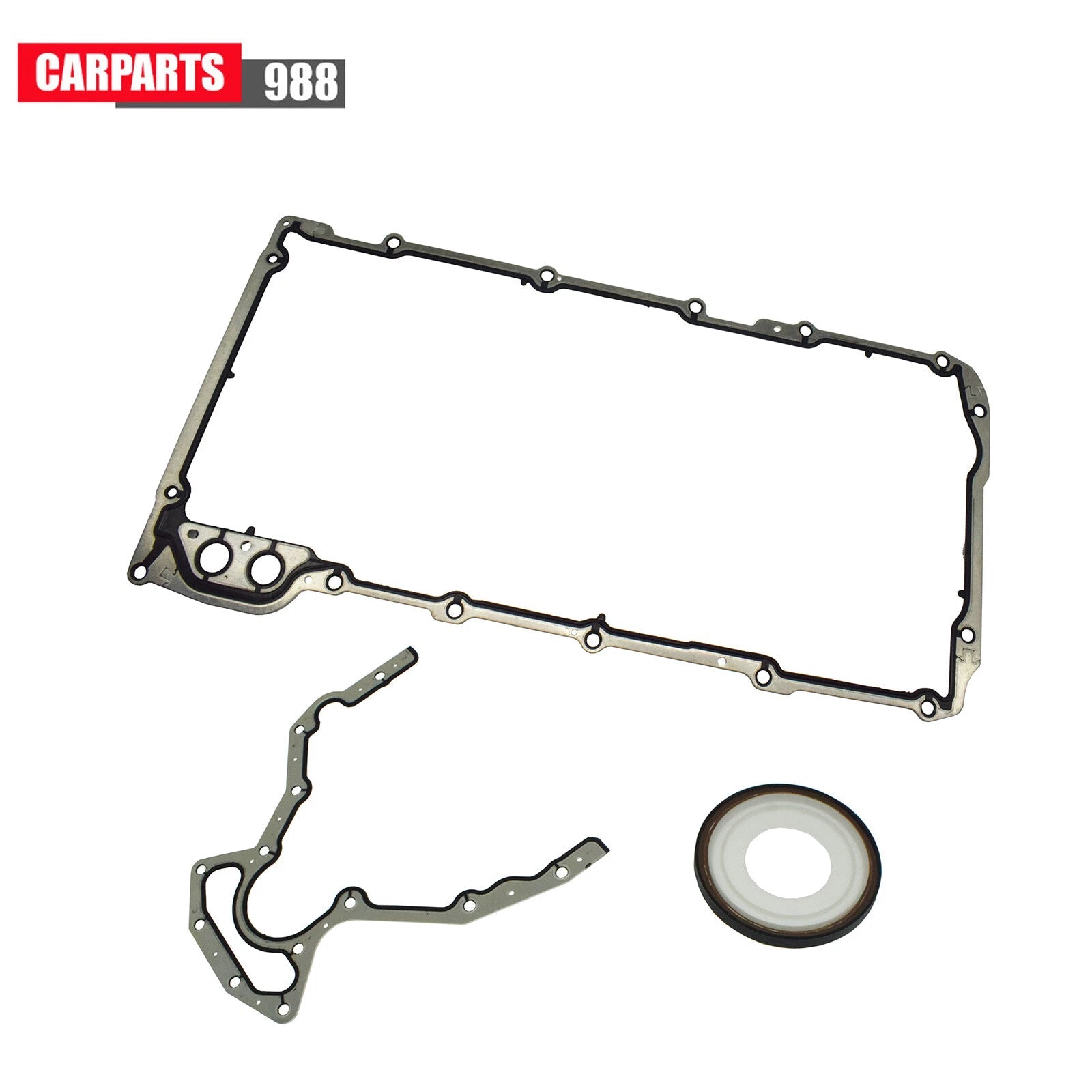 For Chevy GMC 4.8 5.3 6.0 6.2L 12614812 Rear Main Seal & OS30693R Oil Pan Gasket 6B93BC-57