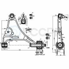 Fits Buick Lucerne Cadillac DTS 6set Front Lower Control Arm Set & Suspension 6B93BC-57