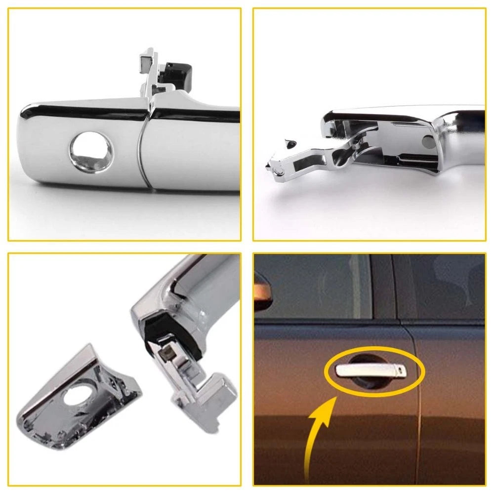 For 2010-2013 Nissan Rogue Front Car Left Outside Chrome Door Handle Smart Entry 6B93BC-57