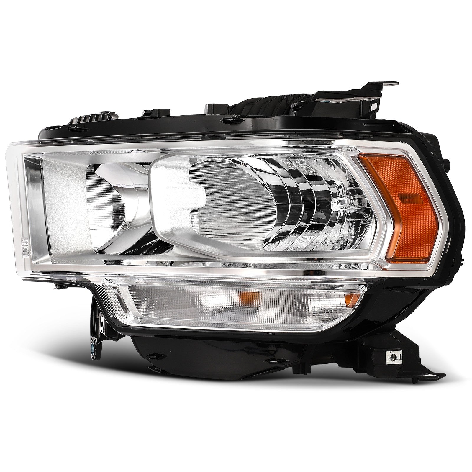 Pair Chrome Headlights Assembly For Ram 2500 3500 5.7L 6.4L 6.7L 2019-2024 6B93BC-57