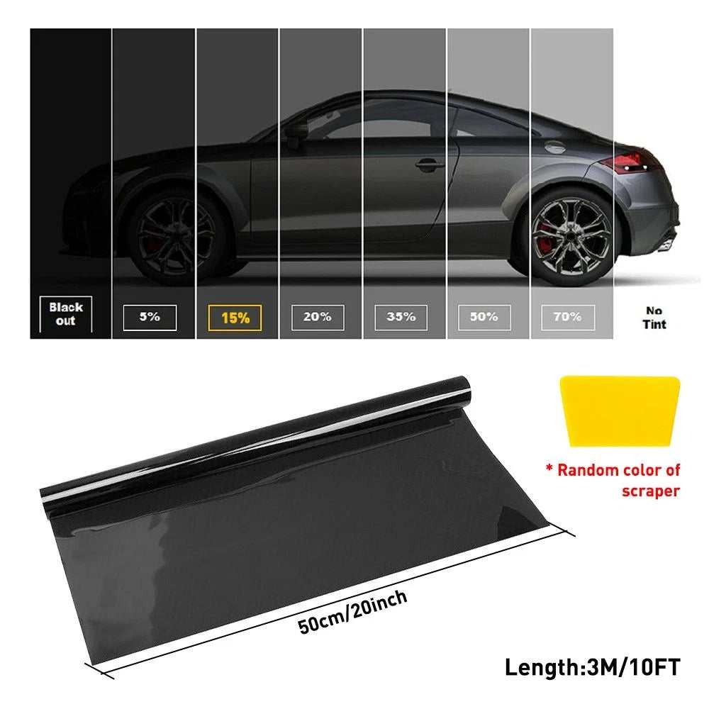 10ft Roll Uncut Window Tint Film 20% VLT 20" x 10'ft Feet Car Home Office Glass 6B93BC-57