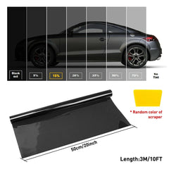 10ft Roll Uncut Window Tint Film 20% VLT 20" x 10'ft Feet Car Home Office Glass 6B93BC-57