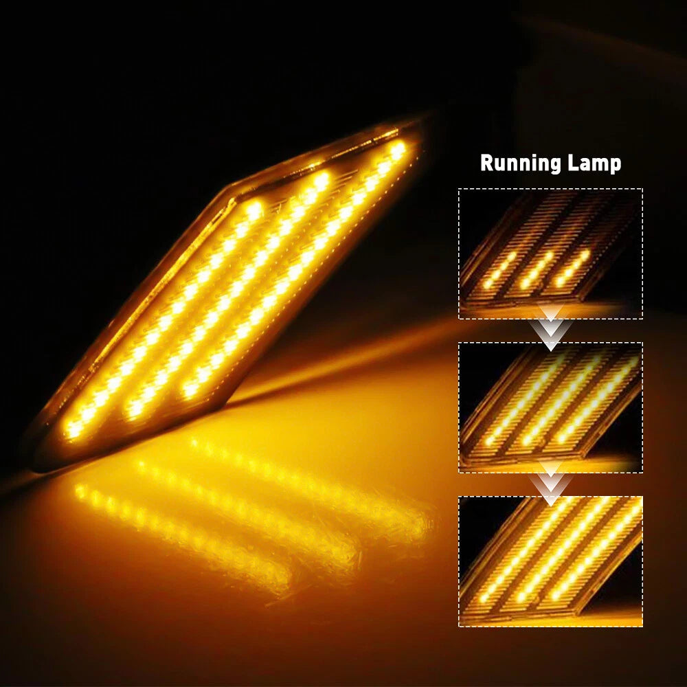 Smoked Lens Amber LED Front Fender Marker Lamp Side Fit 2013 - 2020 Subaru BRZ A 6B93BC-57