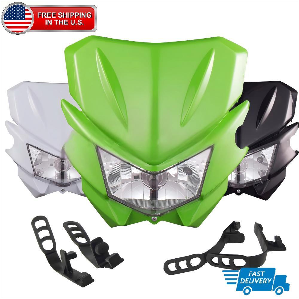 Dirt Bike Headlight For Kawasaki KLX110 KLX125L KLX140 KLX230 KLX250R KLX300 US