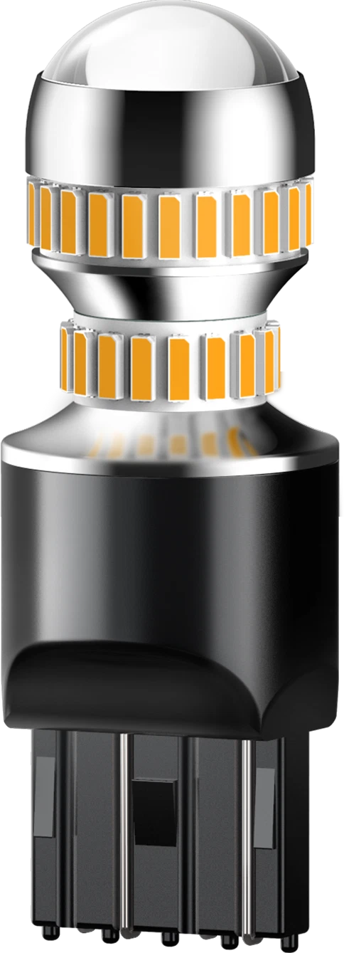 Amber 7443 7444 LED Front No Hyper Flash 7440 Turn Signal Blinker Light Bulbs US 6B93BC-57