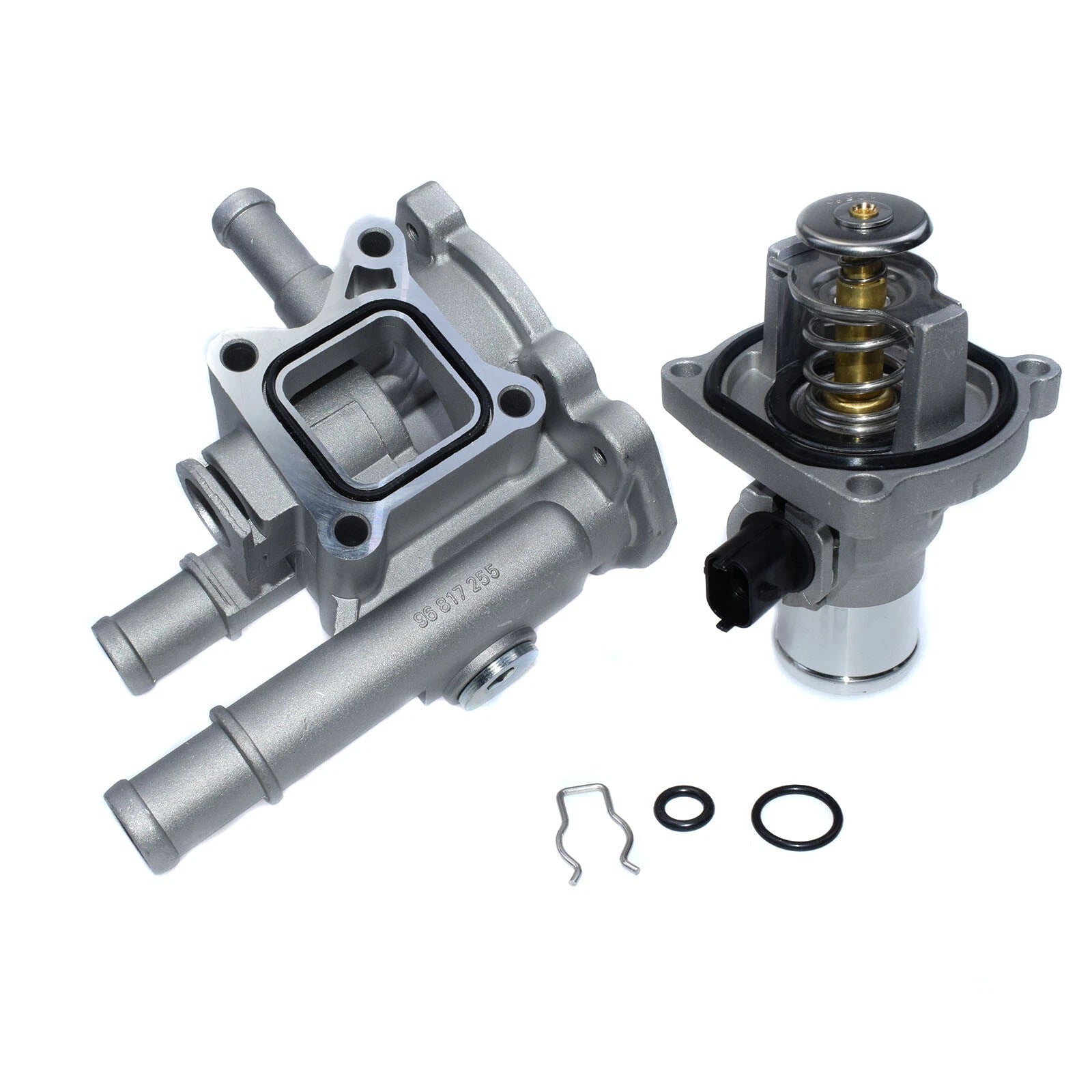 Engine Coolant Thermostat & Housing for 2011-2017 Chevy Cruze Sonic Trax 1.4L 6B93BC-57