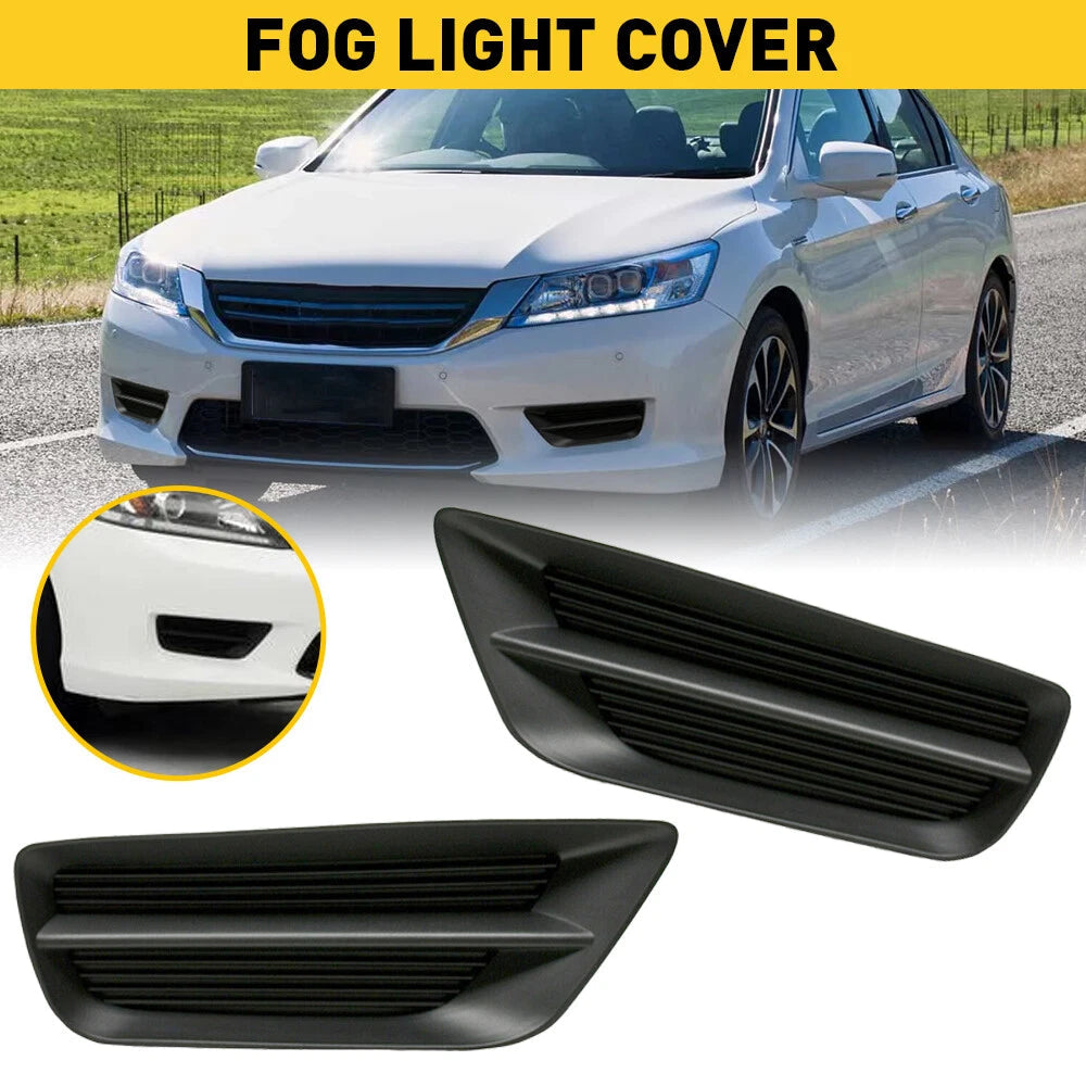 FIT FOR ACCORD SEDAN 2013 2014 2015 FOG LAMP COVER BLACK RIGHT & LEFT US 6B93BC-57
