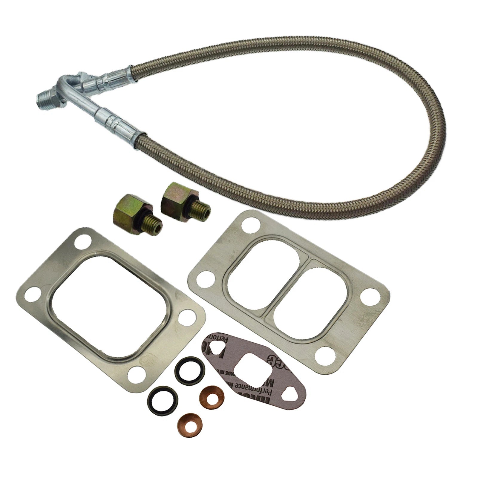 Oil Feed Line W/ Connector Set for Dodge RAM 5.9L Cummins 6B 12V 1989-98 3913824 6B93BC-57