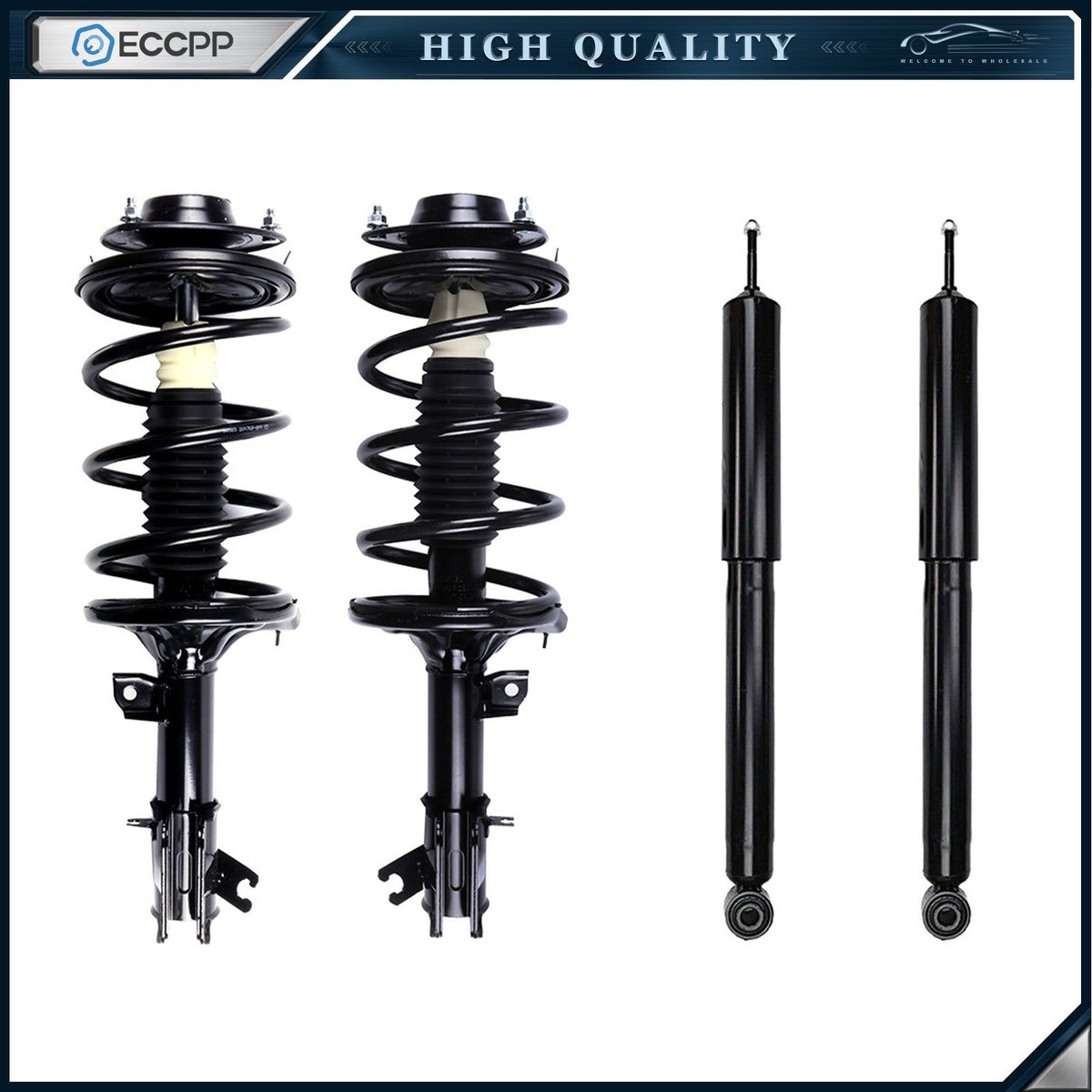 Complete Struts Assembly Shocks Absorber Kit 4 pcs For Hyundai Santa Fe 2001-06 6B93BC-57