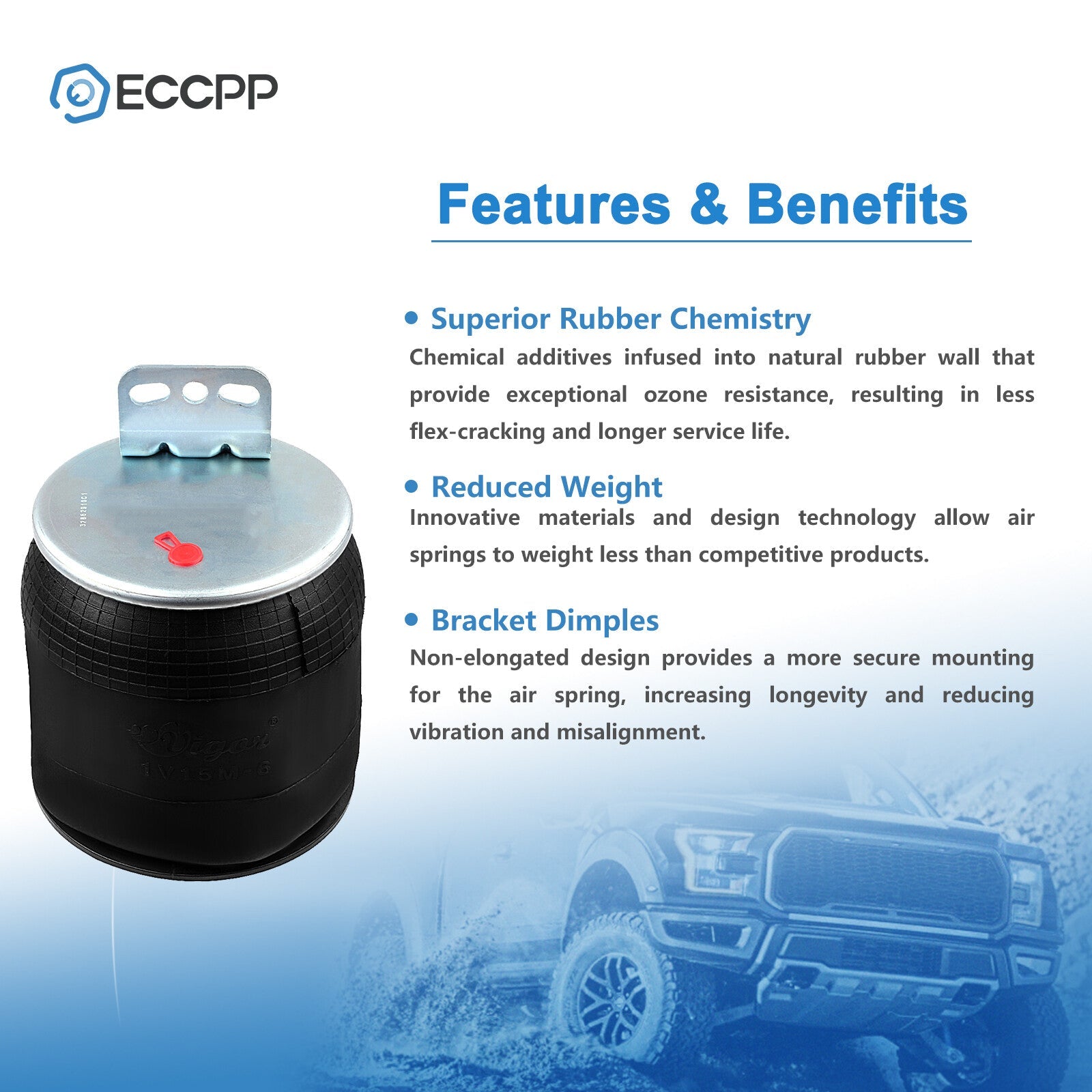 1Pcs Air Suspension Air Bag W01-358-8829 For Volvo Goodyear 1R12-405 6B93BC-57